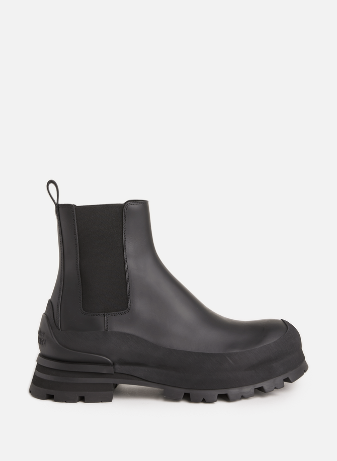 ALEXANDER MCQUEEN leather ankle boots