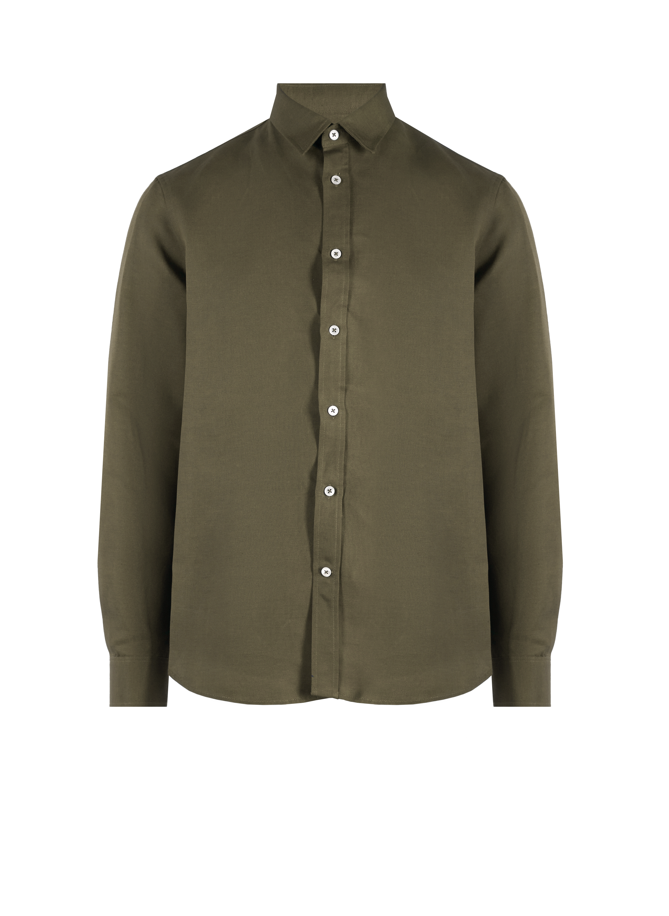 Bara linen and lyocell shirt EDITIONS 102 Khaki