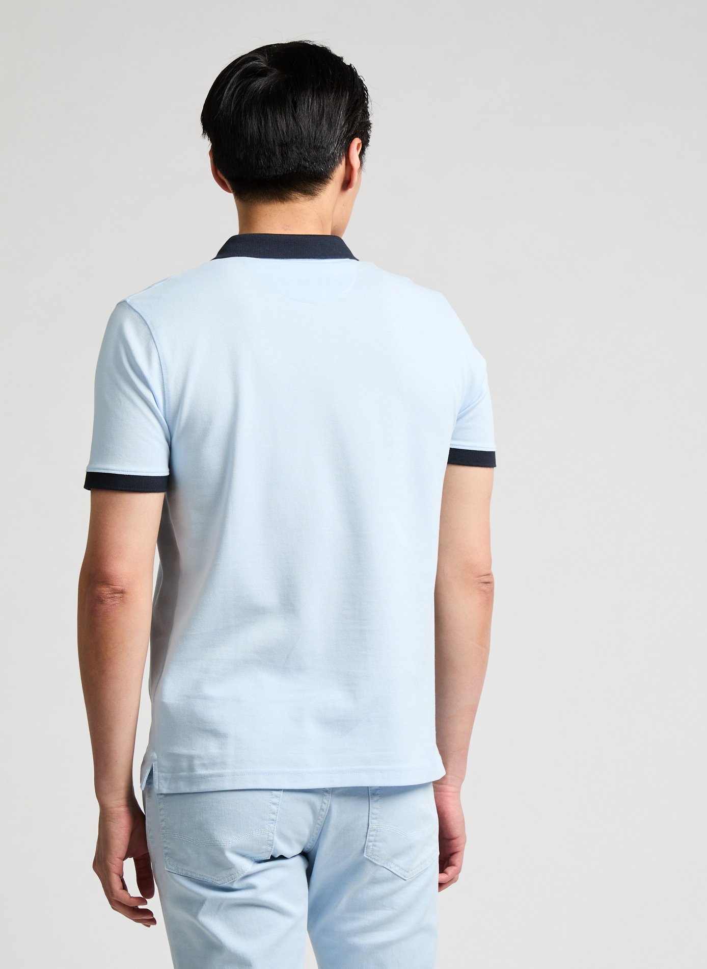 Polo manches courtes en coton EDEN PARK Bleu