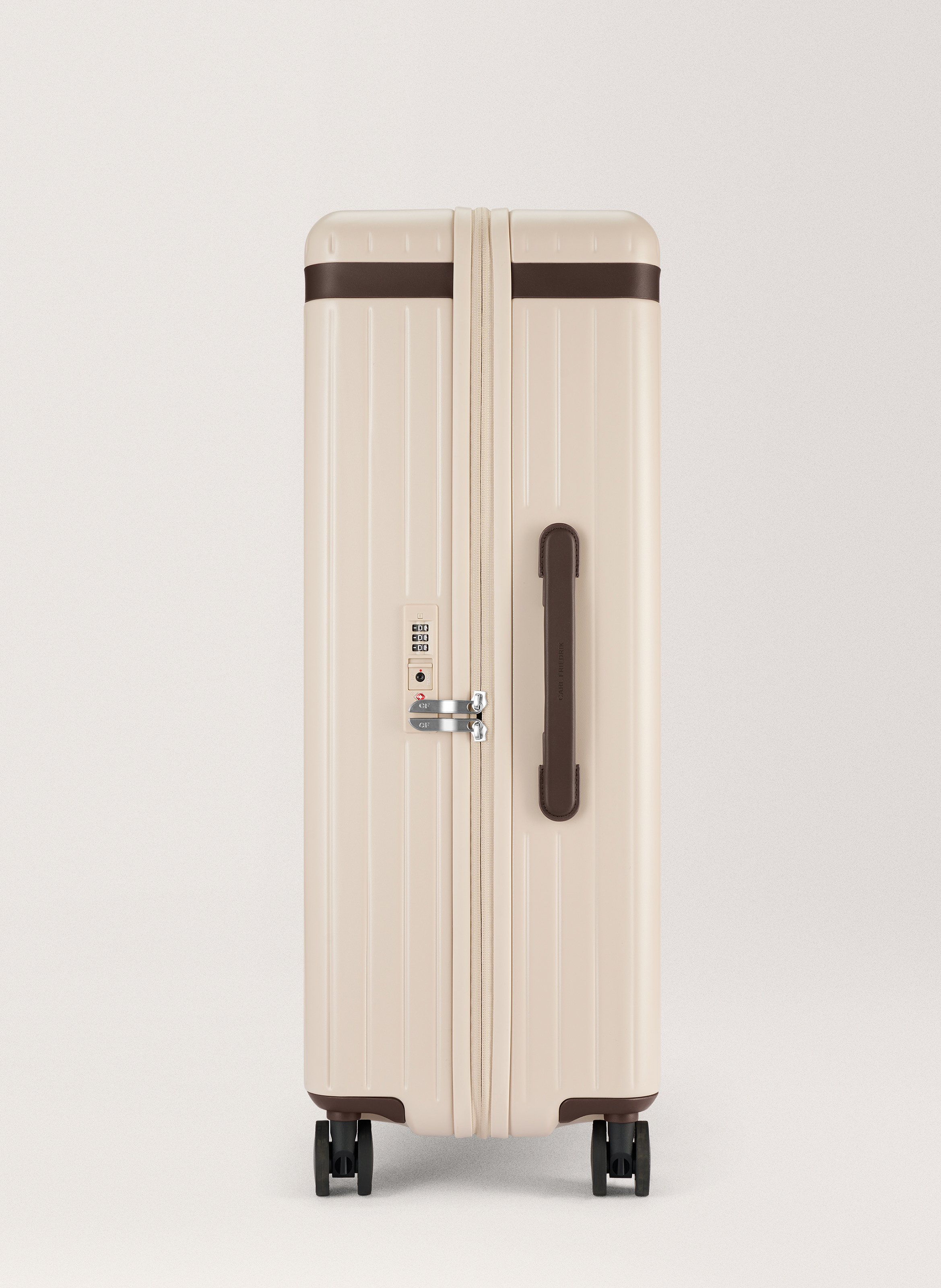 Valise 'the large check-in' en polycarbonate à fermeture zippée CARL FRIEDRIK Beige