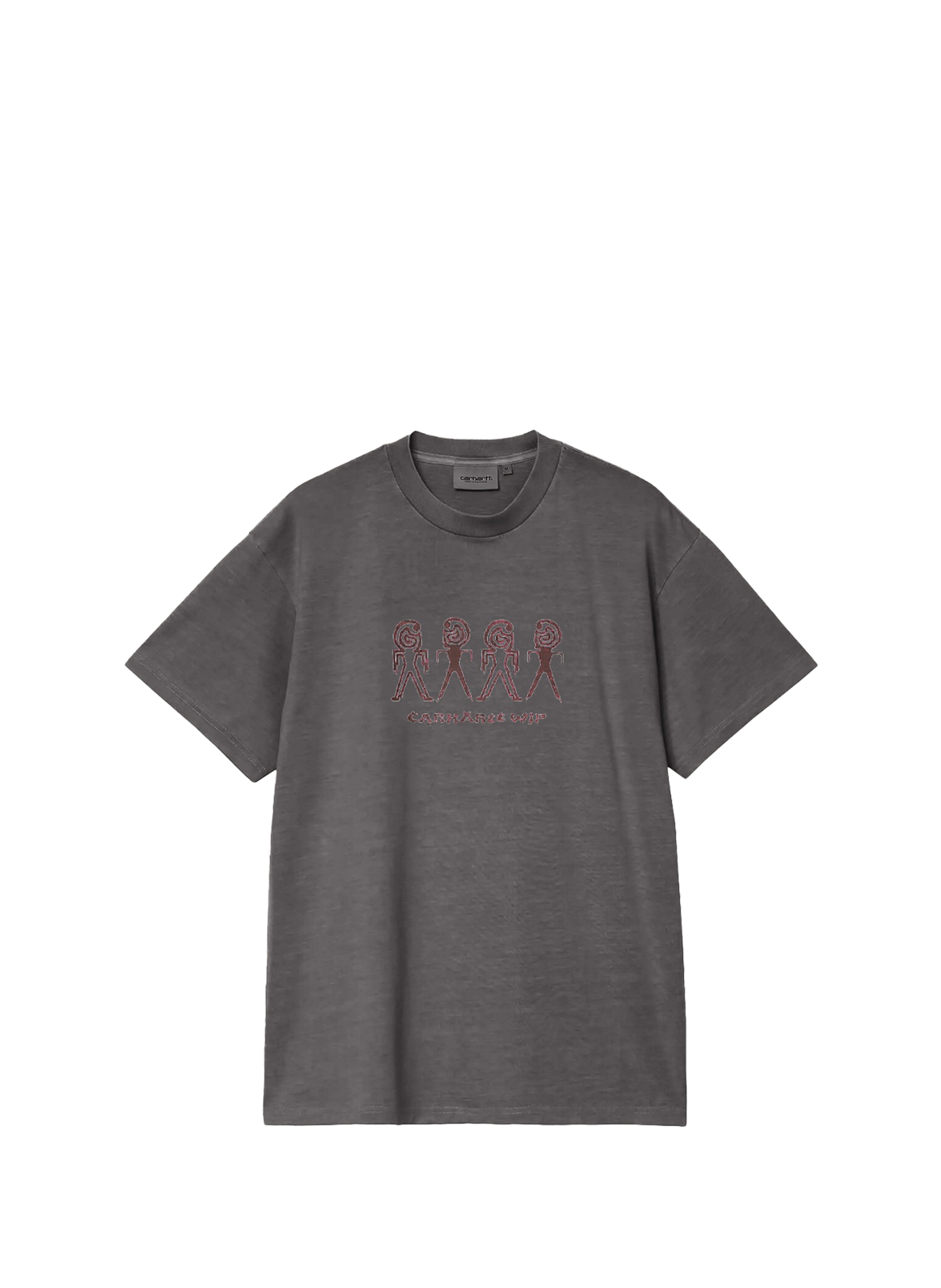 Cotton T-shirt with S/S Terrestrial prints Black