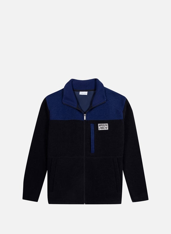 Polaire droite en laine mélangée Bleu by MAISON LABICHE MAISON LABICHE Polaire droite en laine mélangée Bleu