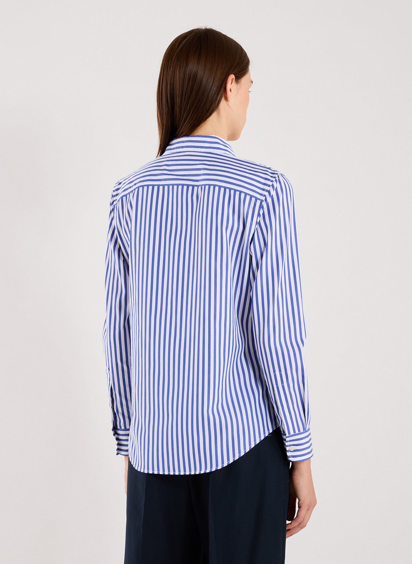 Cotton striped shirt LAUREN Blue