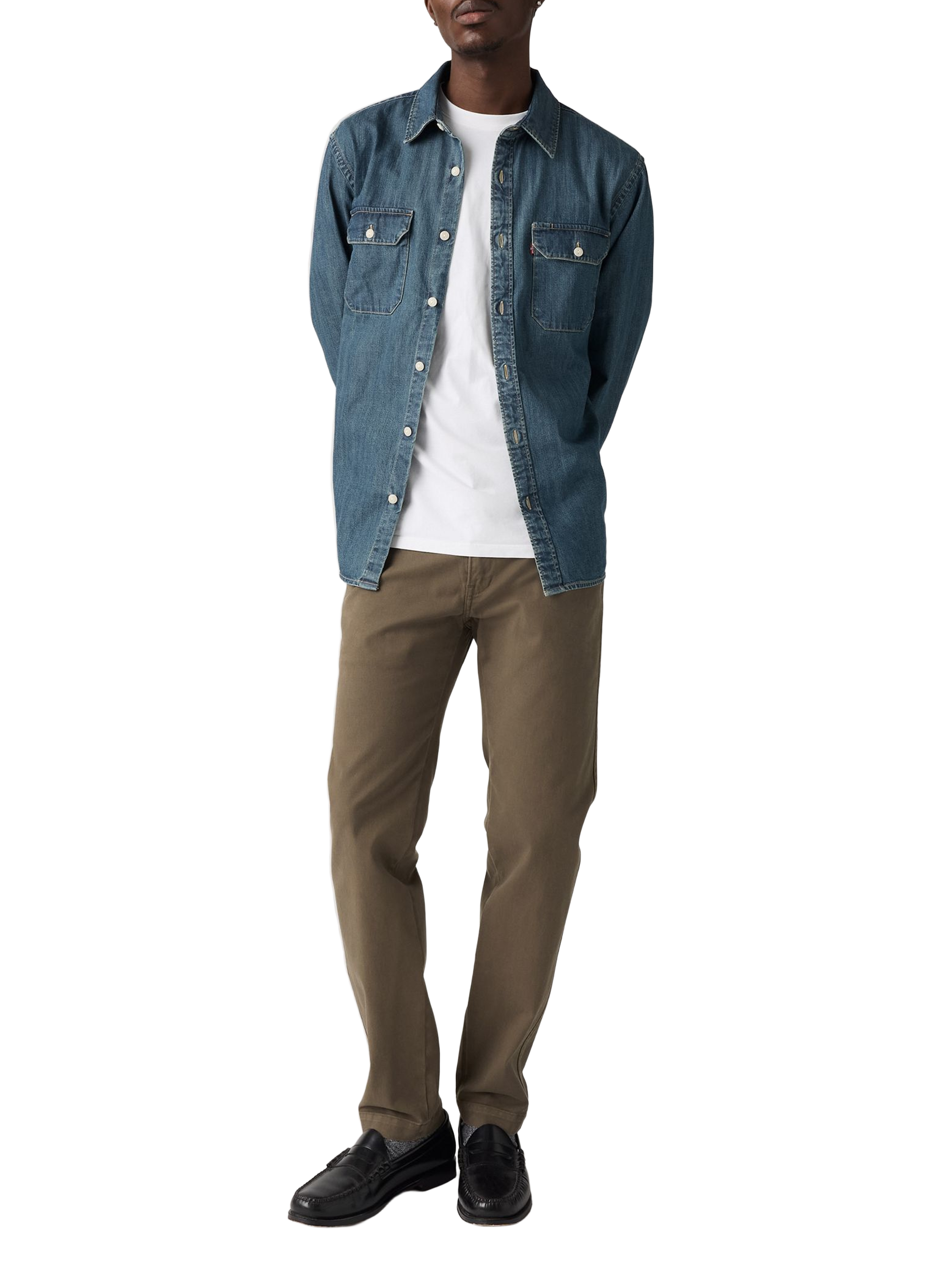 Pantalon Chino en coton mélangé LEVI&#039;S Marron