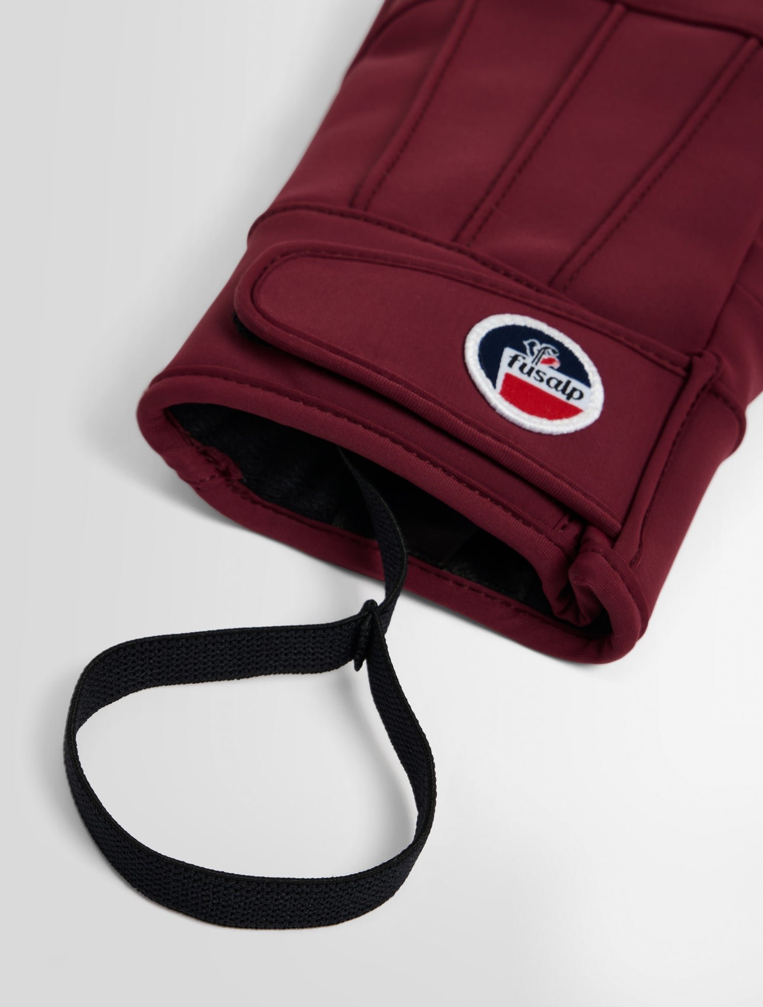 Gants de ski glacier w glove polyester FUSALP Rouge