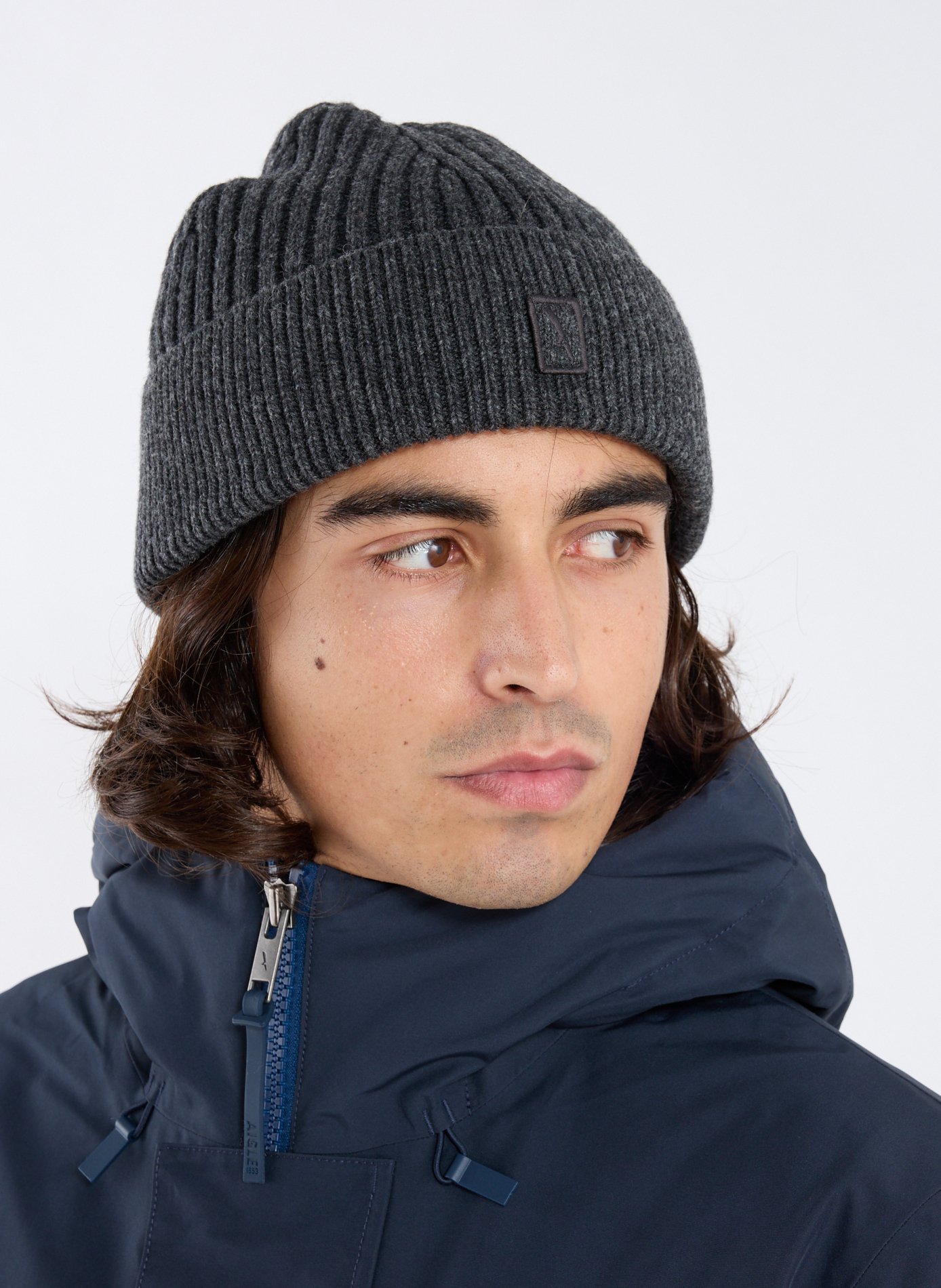 Bonnet en laine mélangée  AIGLE Noir