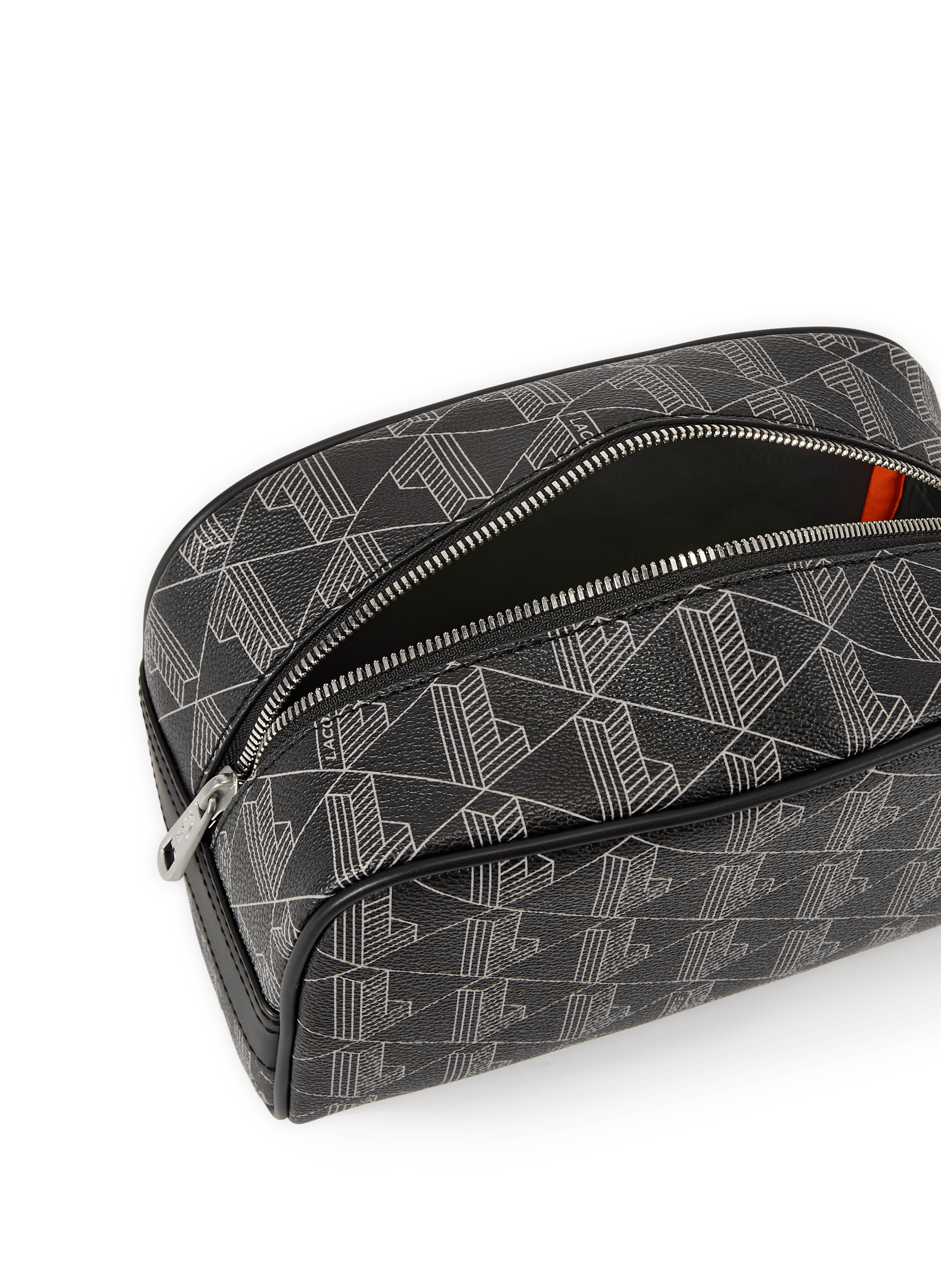 Toiletry bag with print LACOSTE Grey