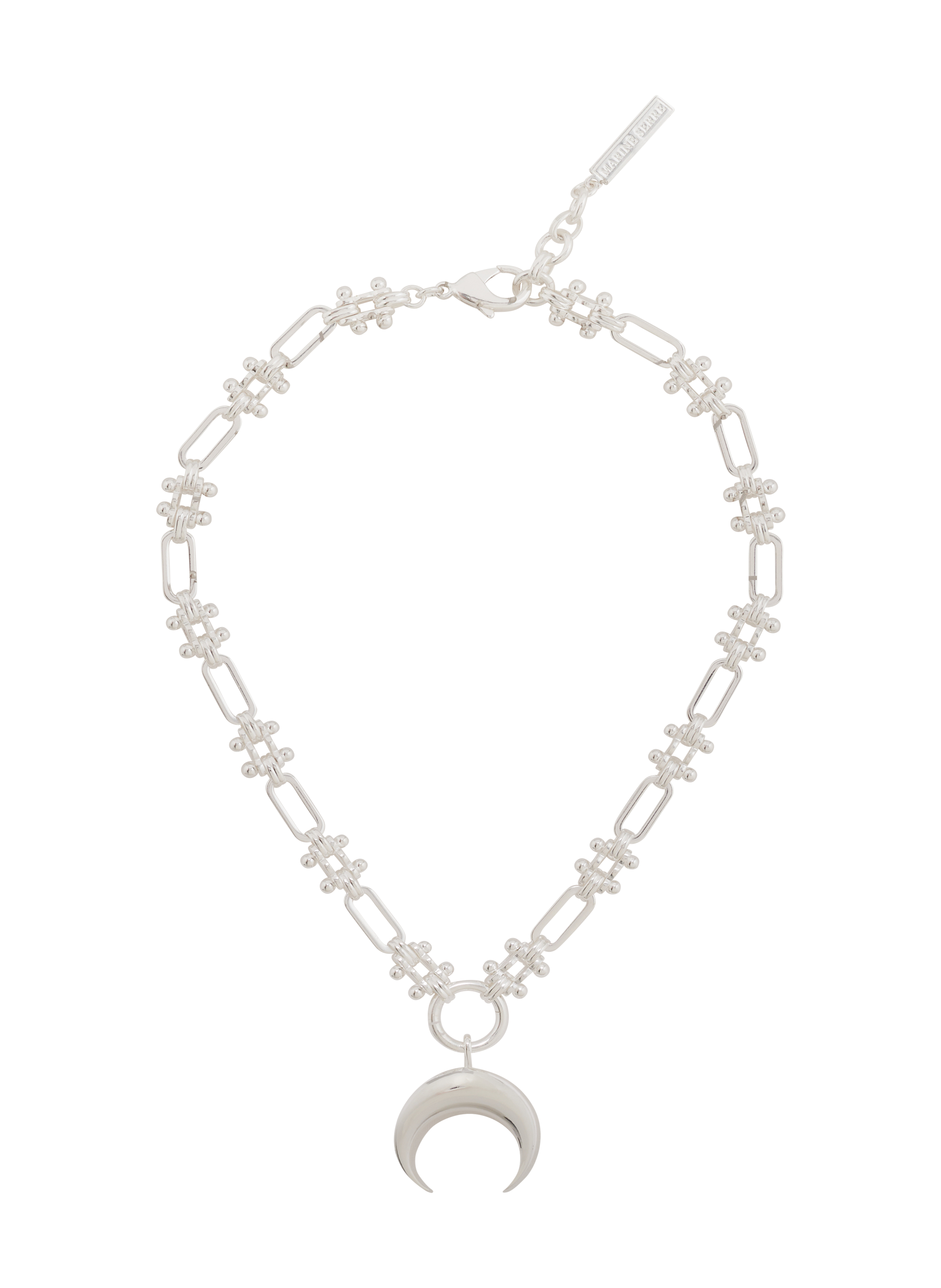 Collier pendentif moon plaqué argent MARINE SERRE Argent