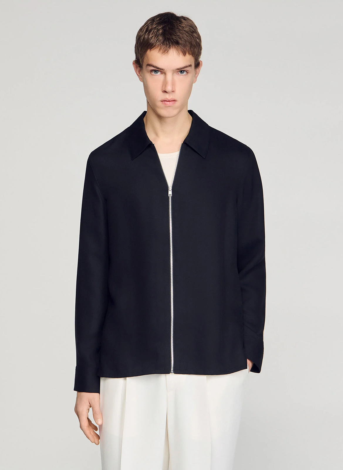 Veste col classique SANDRO Noir