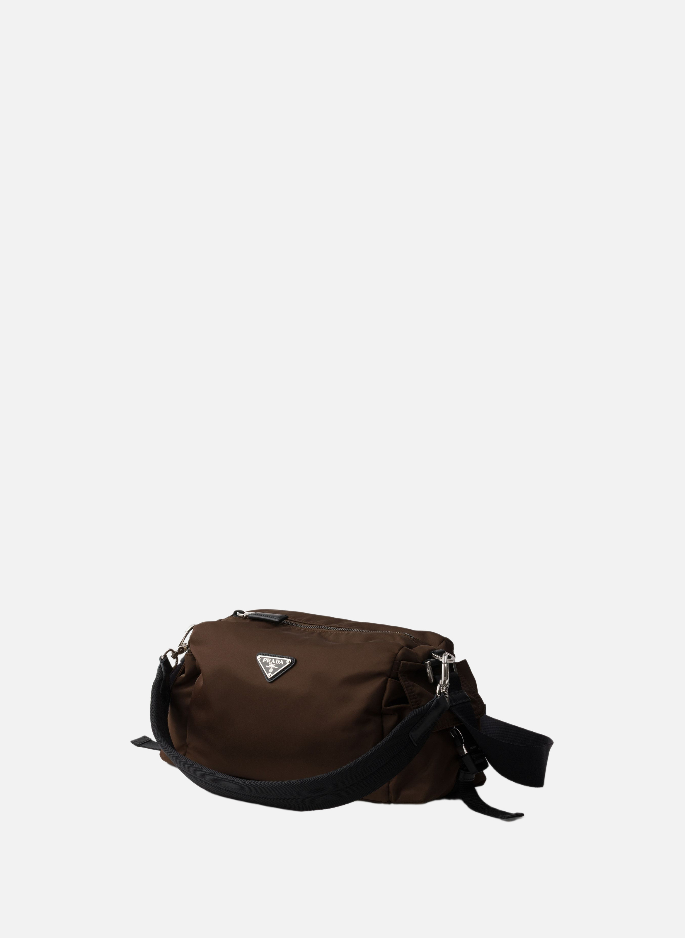 Sac prada explore en re-nylon et cuir PRADA Marron