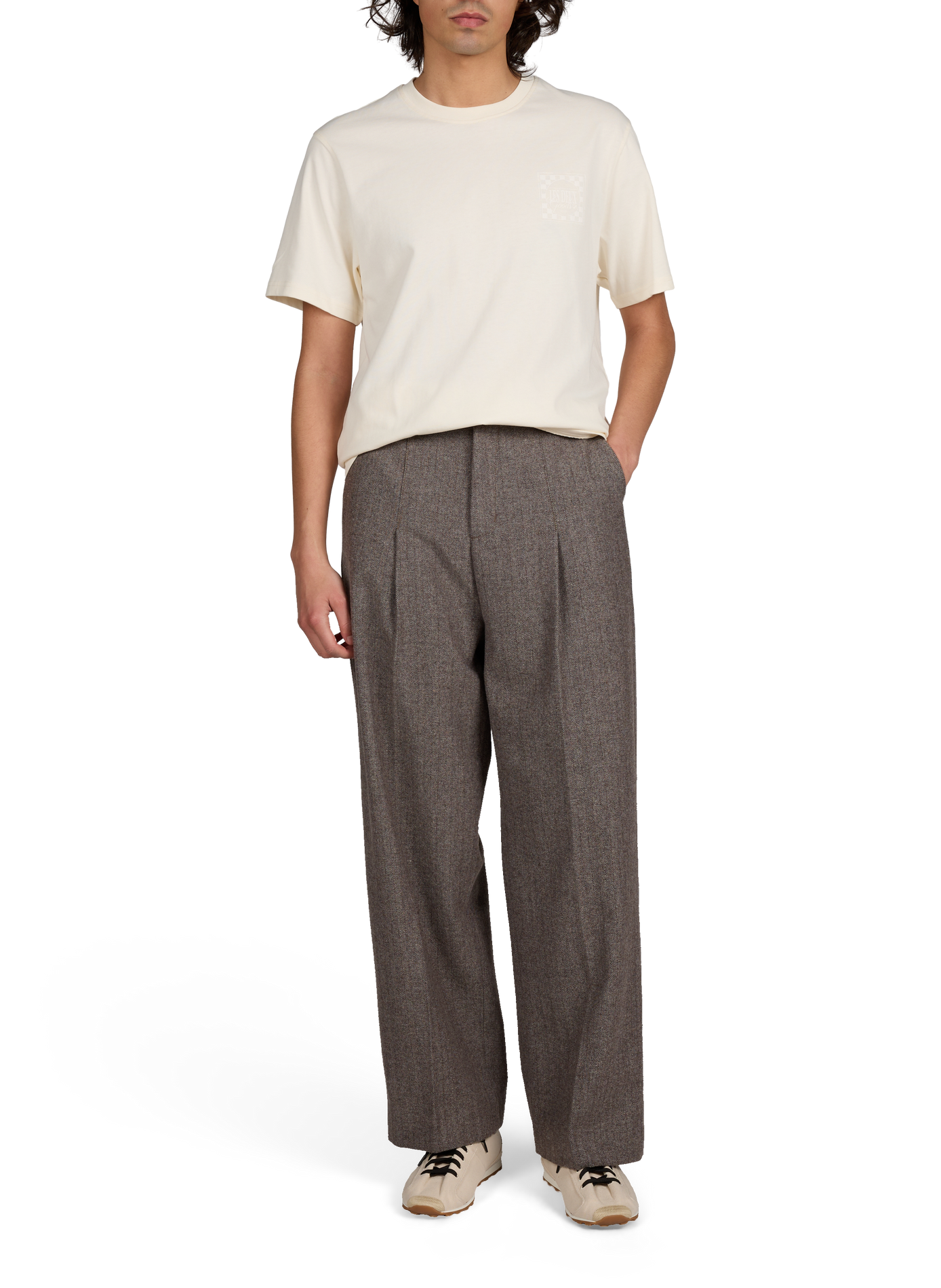 T-shirt Ben Goods en coton LES DEUX Beige