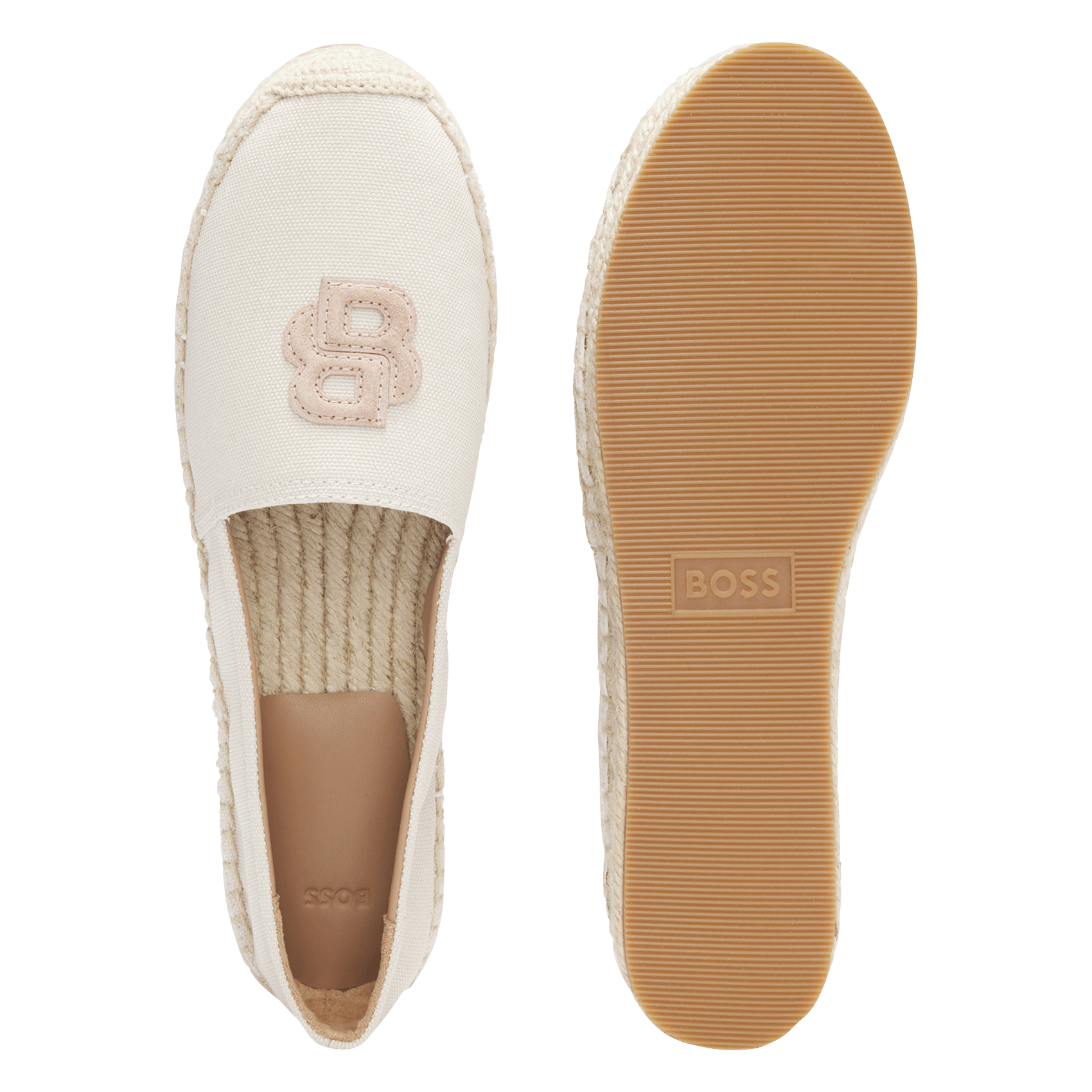 Espadrilles en toile BOSS Beige