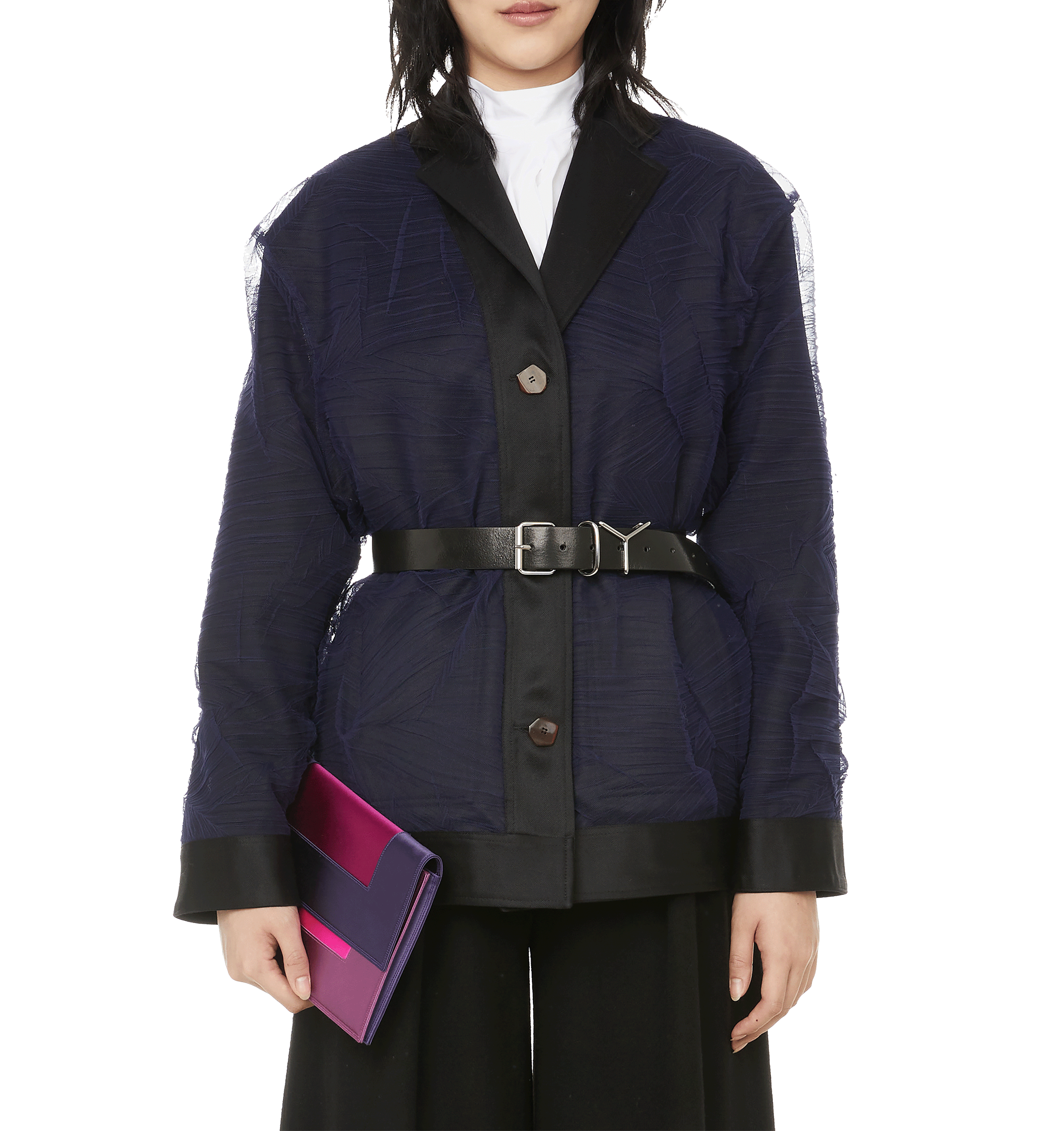 Reversible wool jacket VICTORIA/TOMAS Black