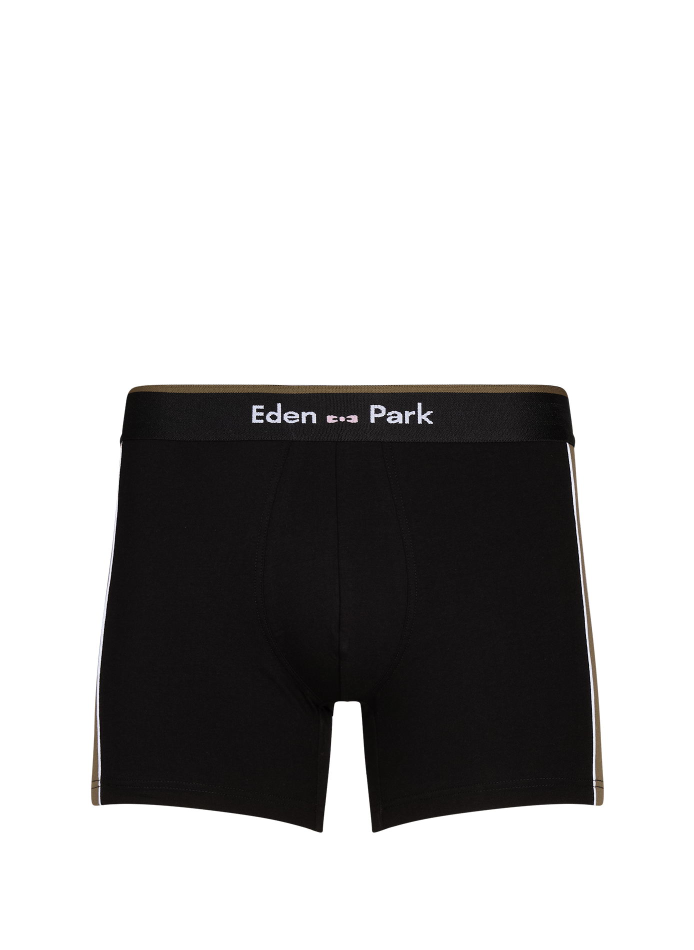 Boxer en jersey de coton stretch à découpes EDEN PARK Noir
