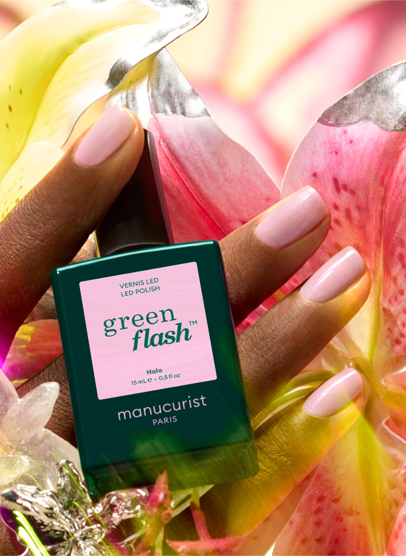 Esmalte de uñas Green Flash - Halo MANUCURIST Mauve laiteux glazed