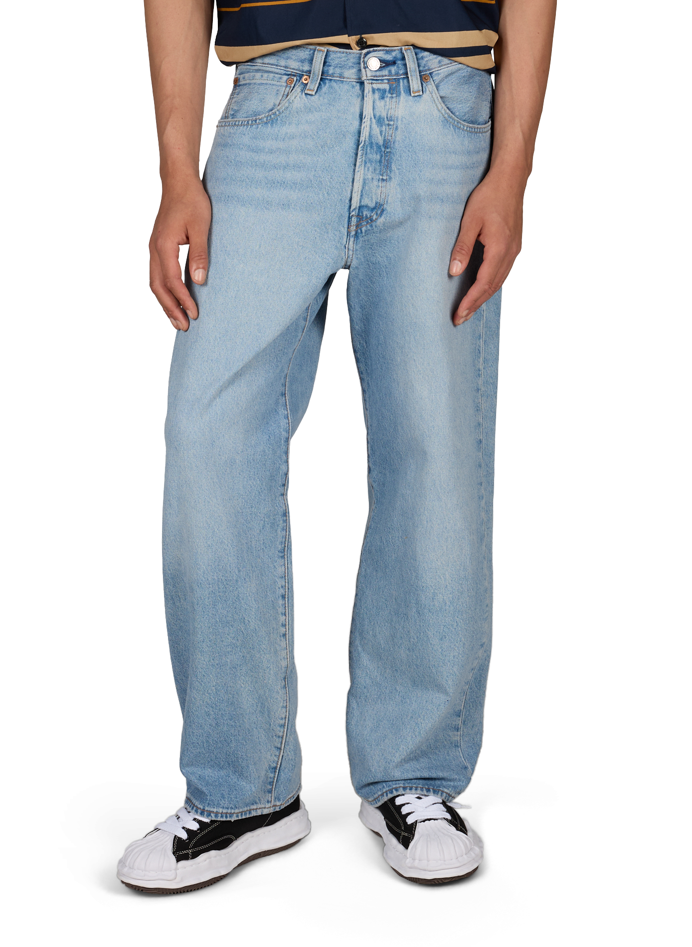 Wijde katoenen 501 jeans LEVI'S Blauw