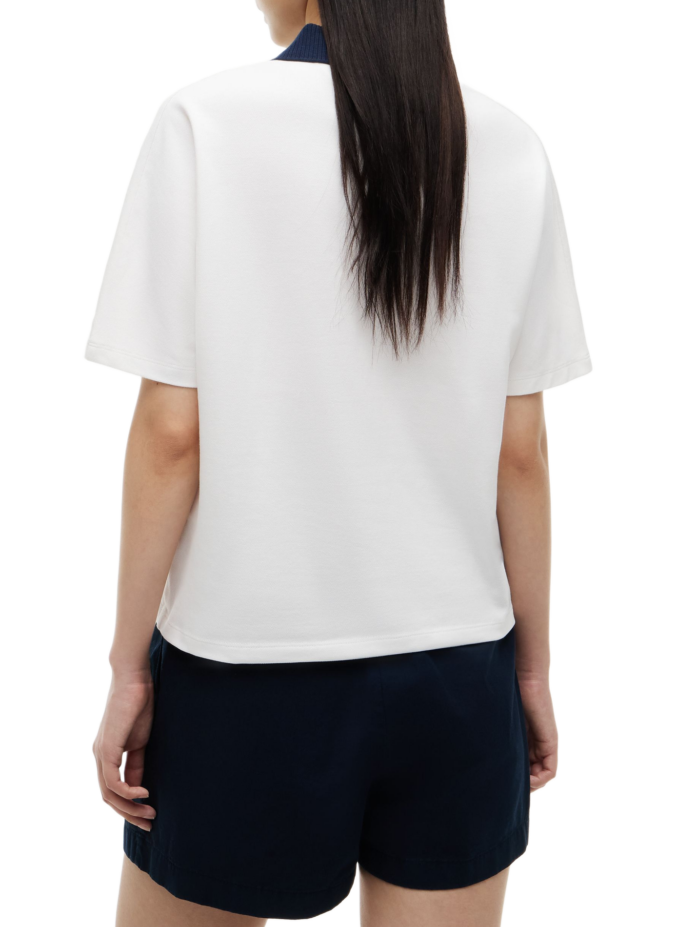 Cotton-blend polo shirt TOMMY HILFIGER White