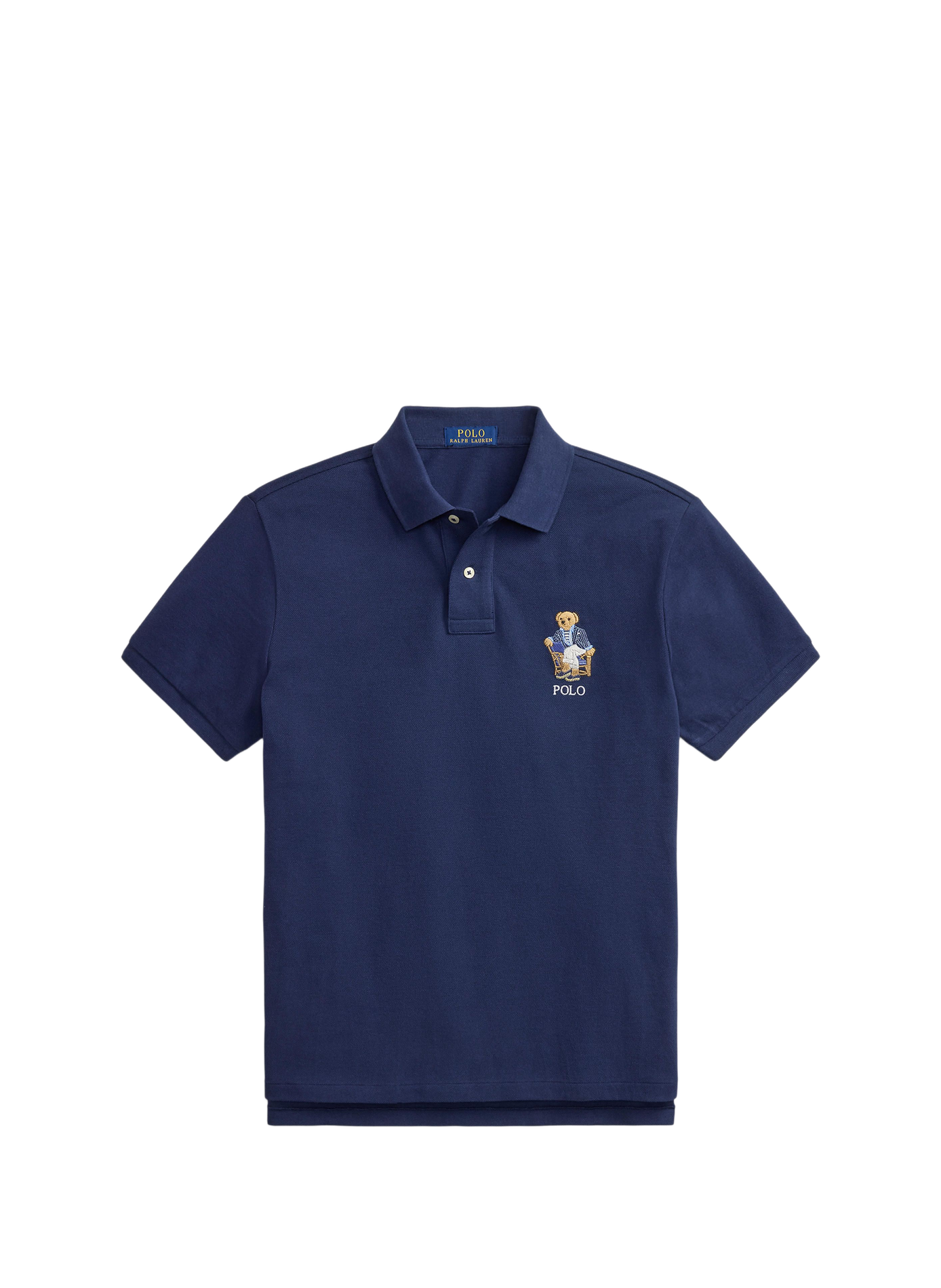 Straight cotton logo polo POLO RALPH LAUREN Blue