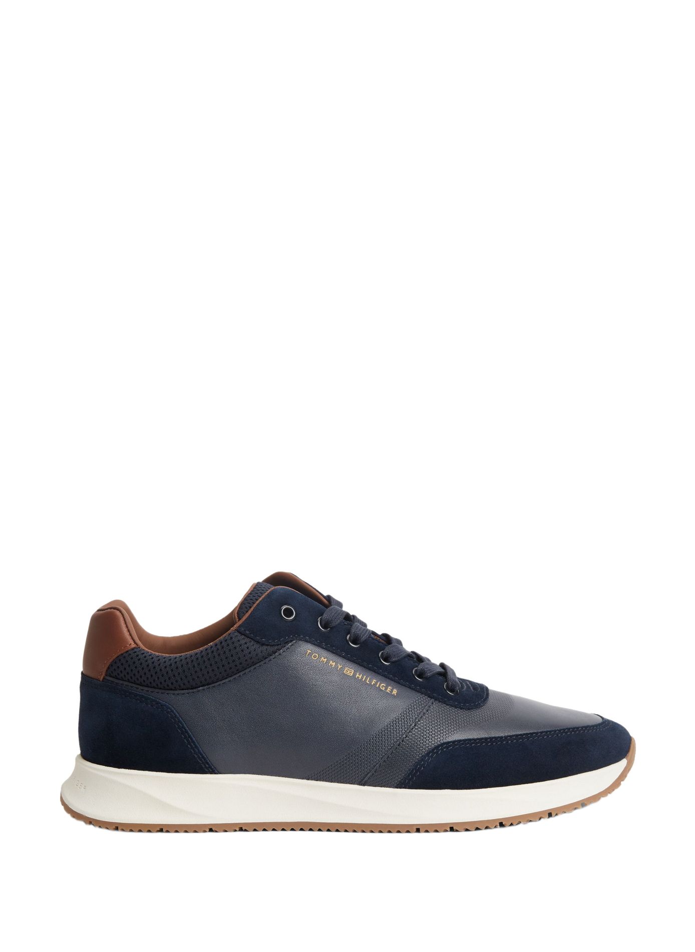 Low-top leather sneakers TOMMY HILFIGER Blue