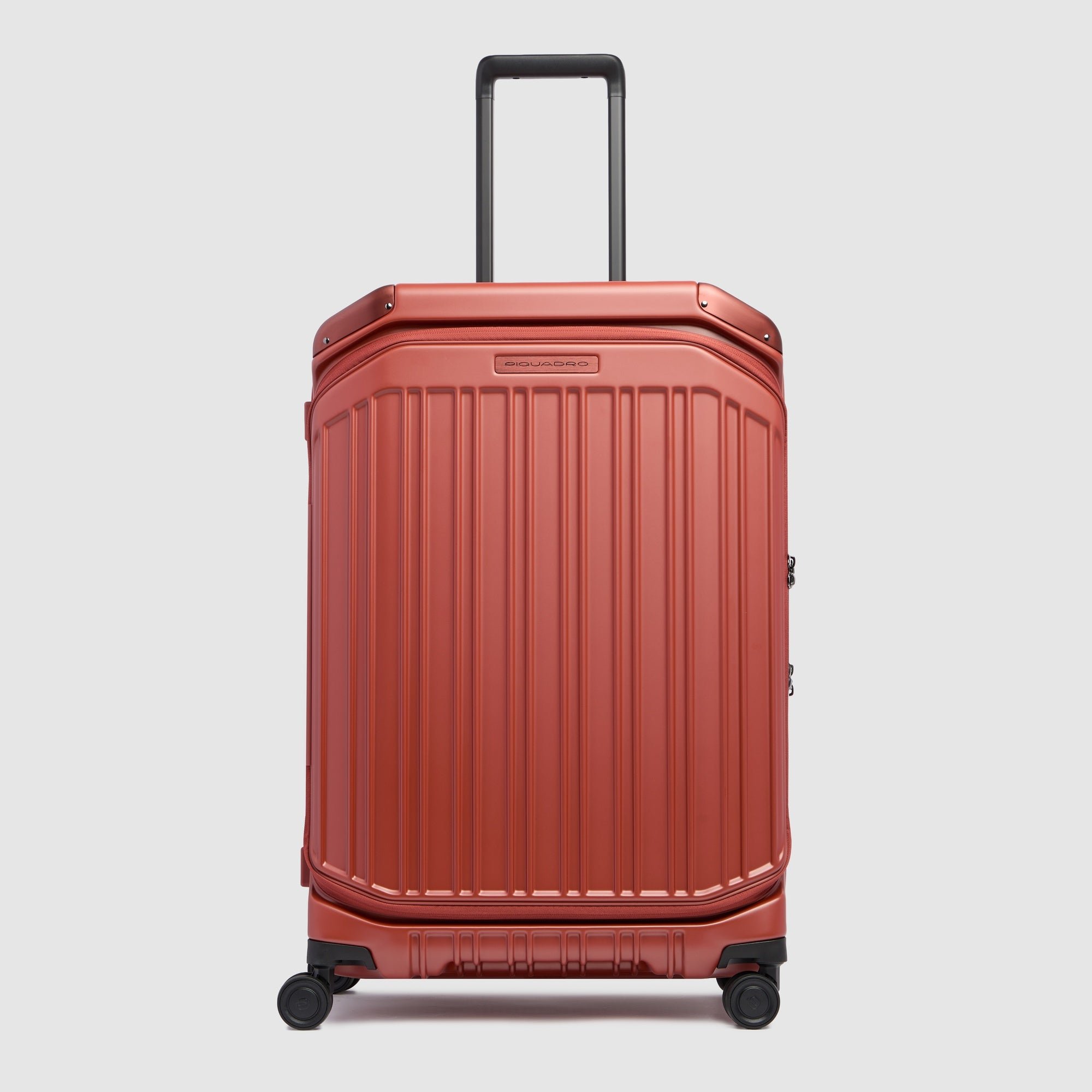 Middelgrote koffer met 4 uitbreidbare wielen PIQUADRO Bruin