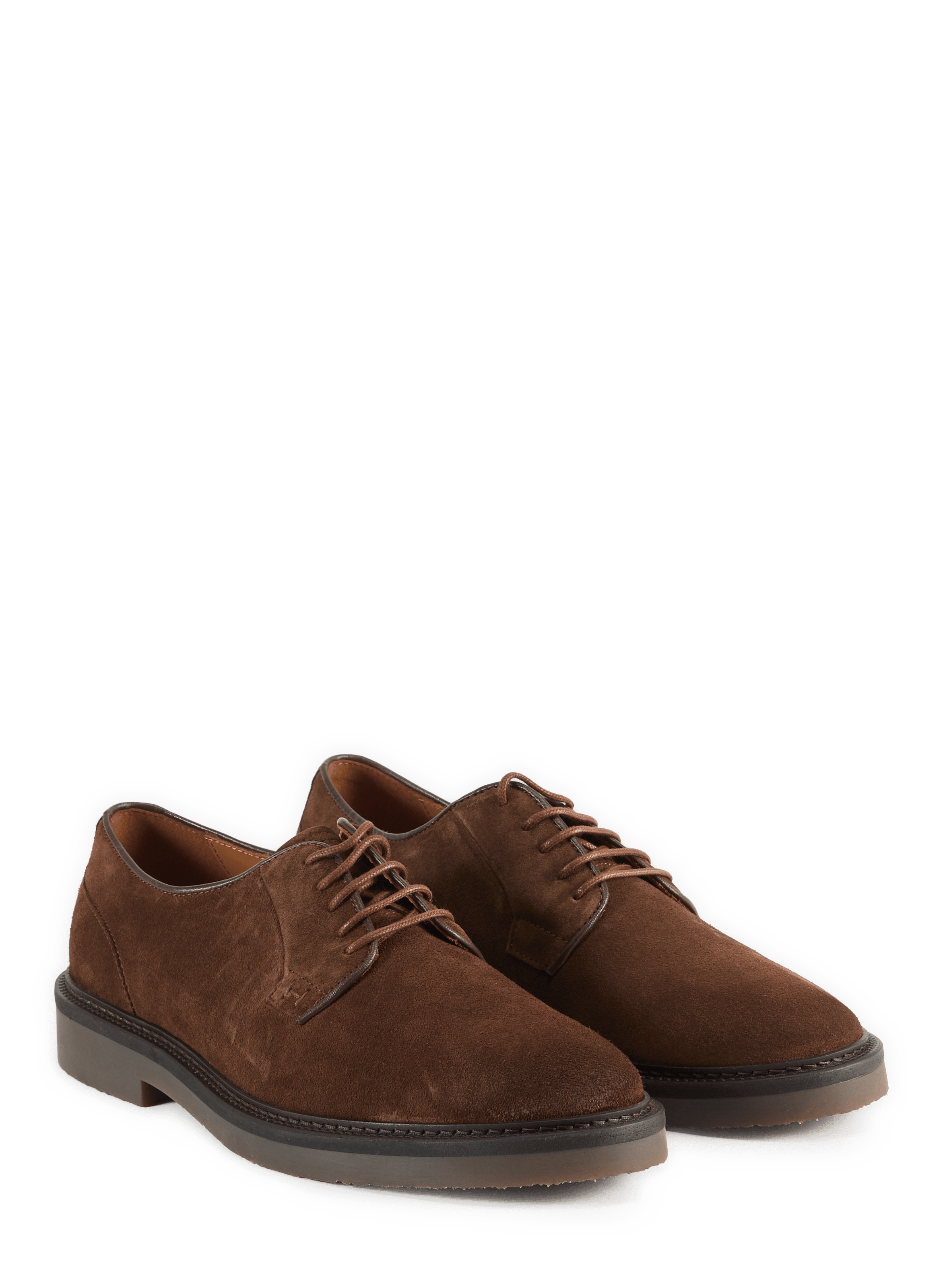 Round-toe leather loafers HACKETT Brown