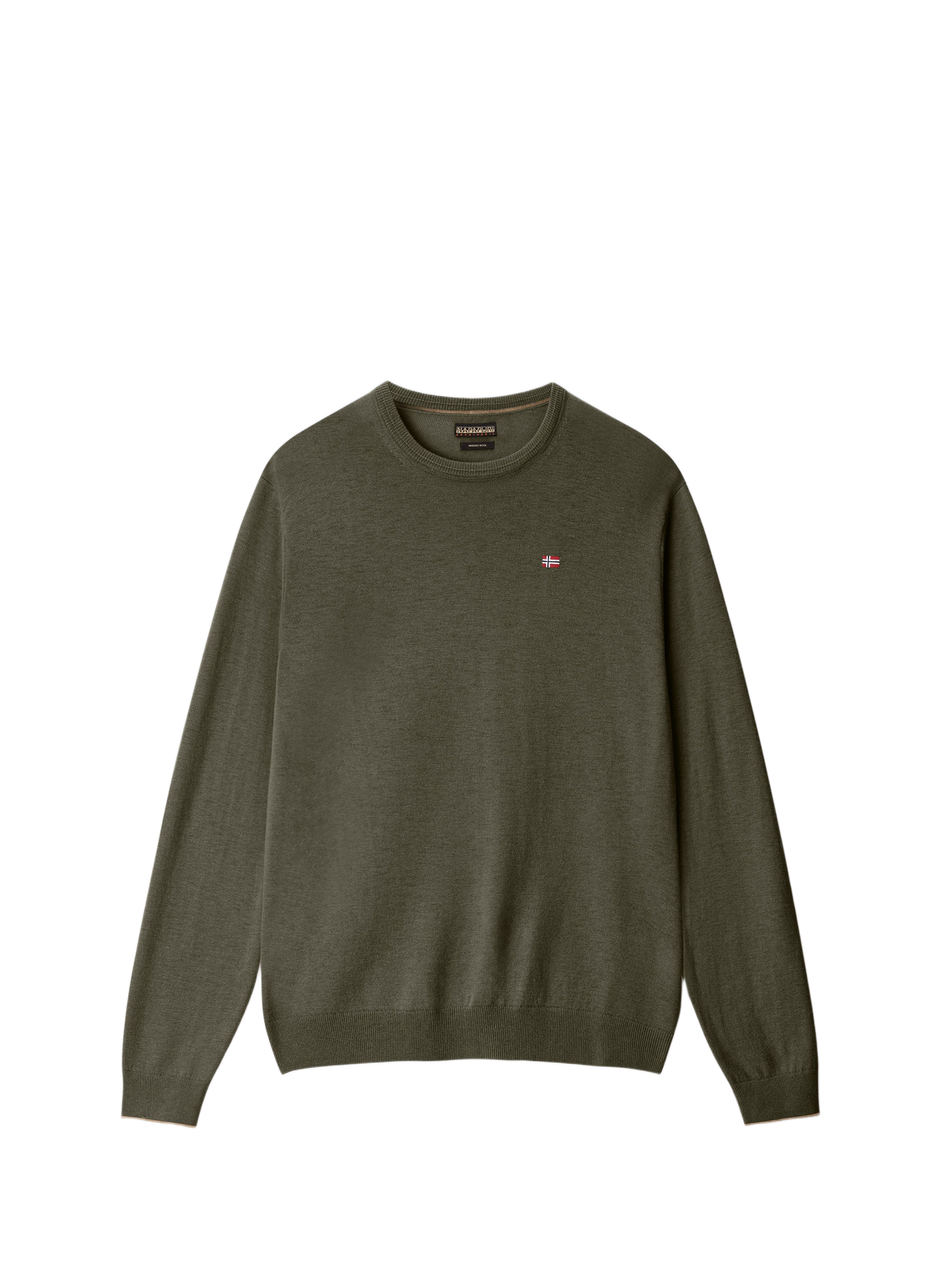 Round-neck wool jumper NAPAPIJRI Khaki