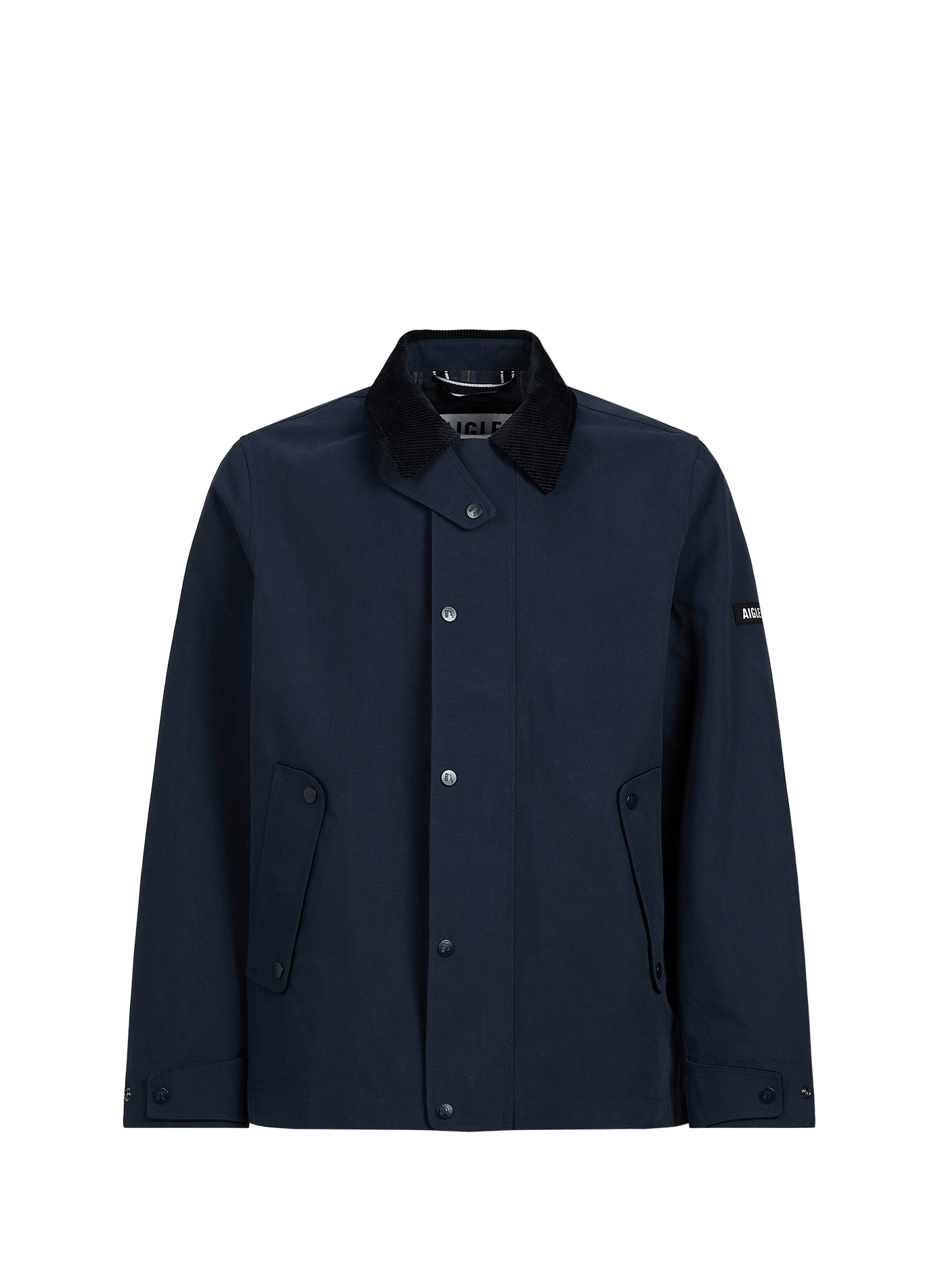 Parka holgada de cuello clásico en mezcla de algodón AIGLE Azul