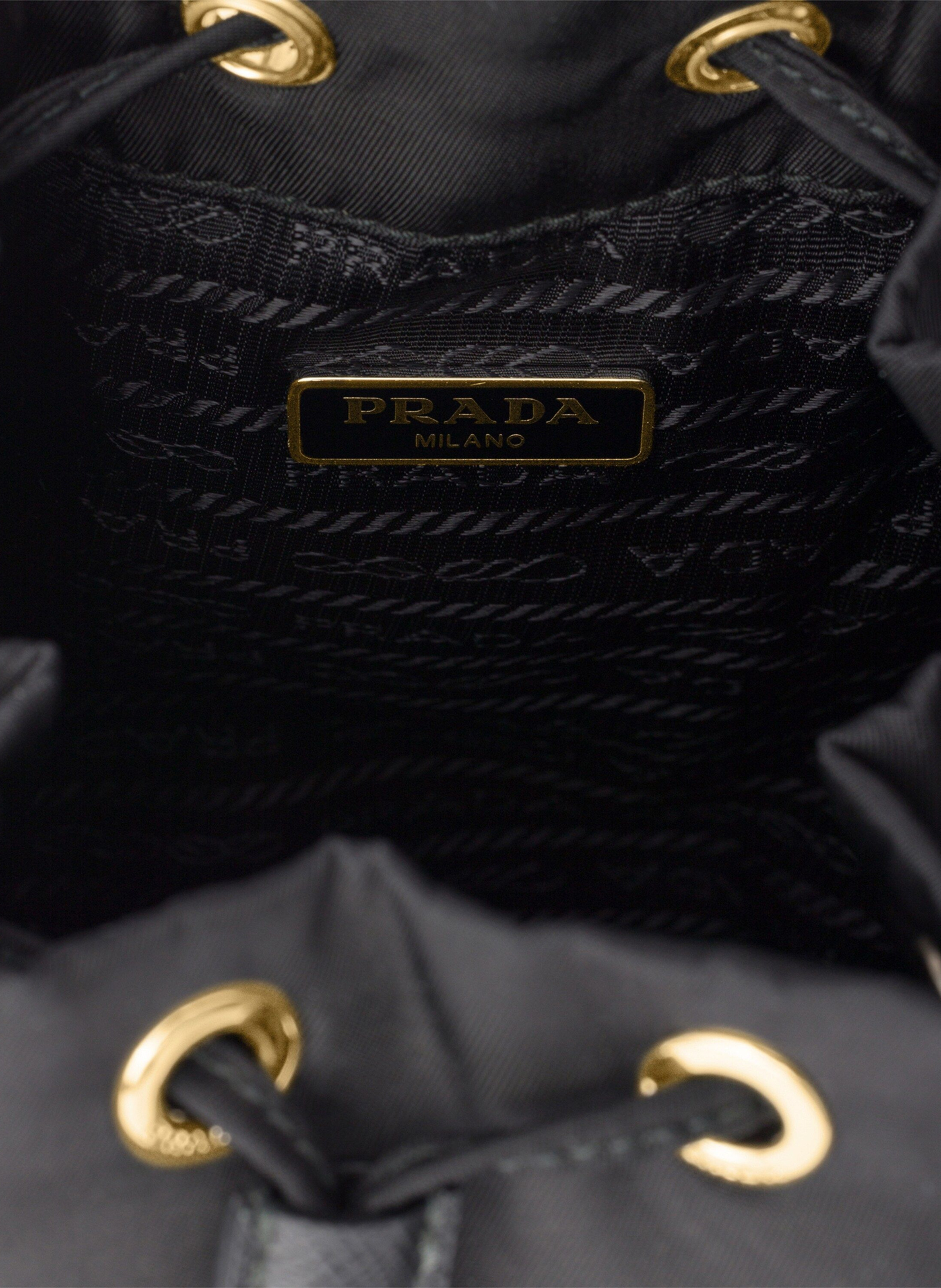 Pochette en re-nylon PRADA Noir