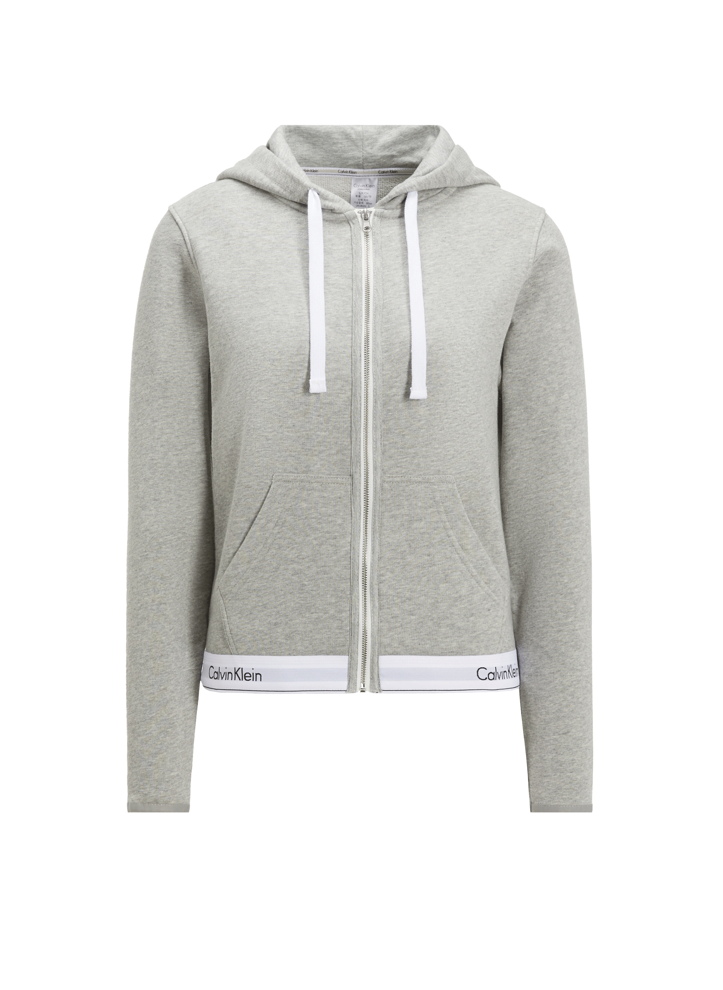 Hoodie zippé en coton