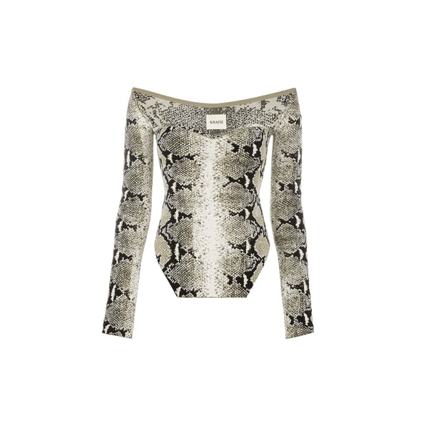 Top imprimé serpent