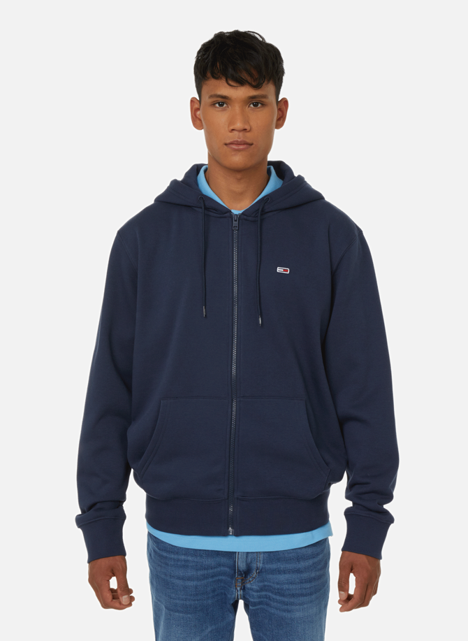 TOMMY HILFIGER cotton-blend zipped hoodie