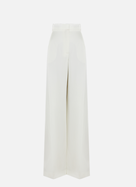 Pantalon à plis large  BlancALEXANDER MCQUEEN 
