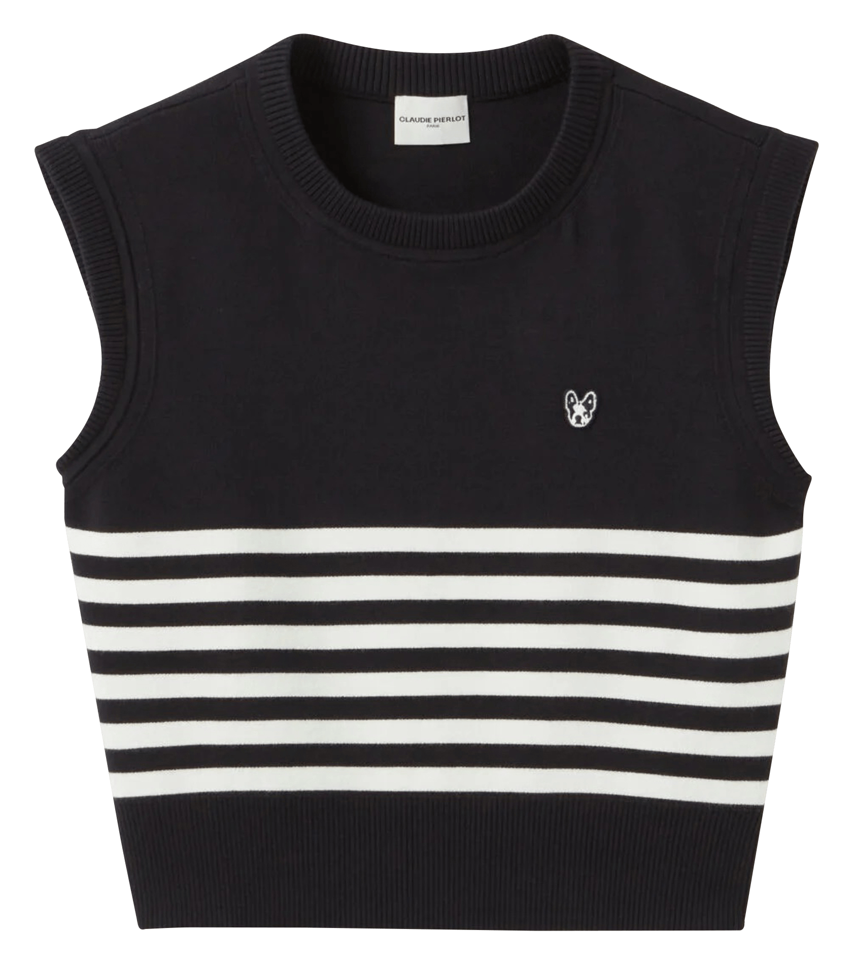 Pull col rond rayé CLAUDIE PIERLOT Multicolore