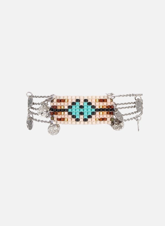 Bracelet fin avec perles eleanor Argent by HIPANEMA HIPANEMA Bracelet fin avec perles eleanor Argent