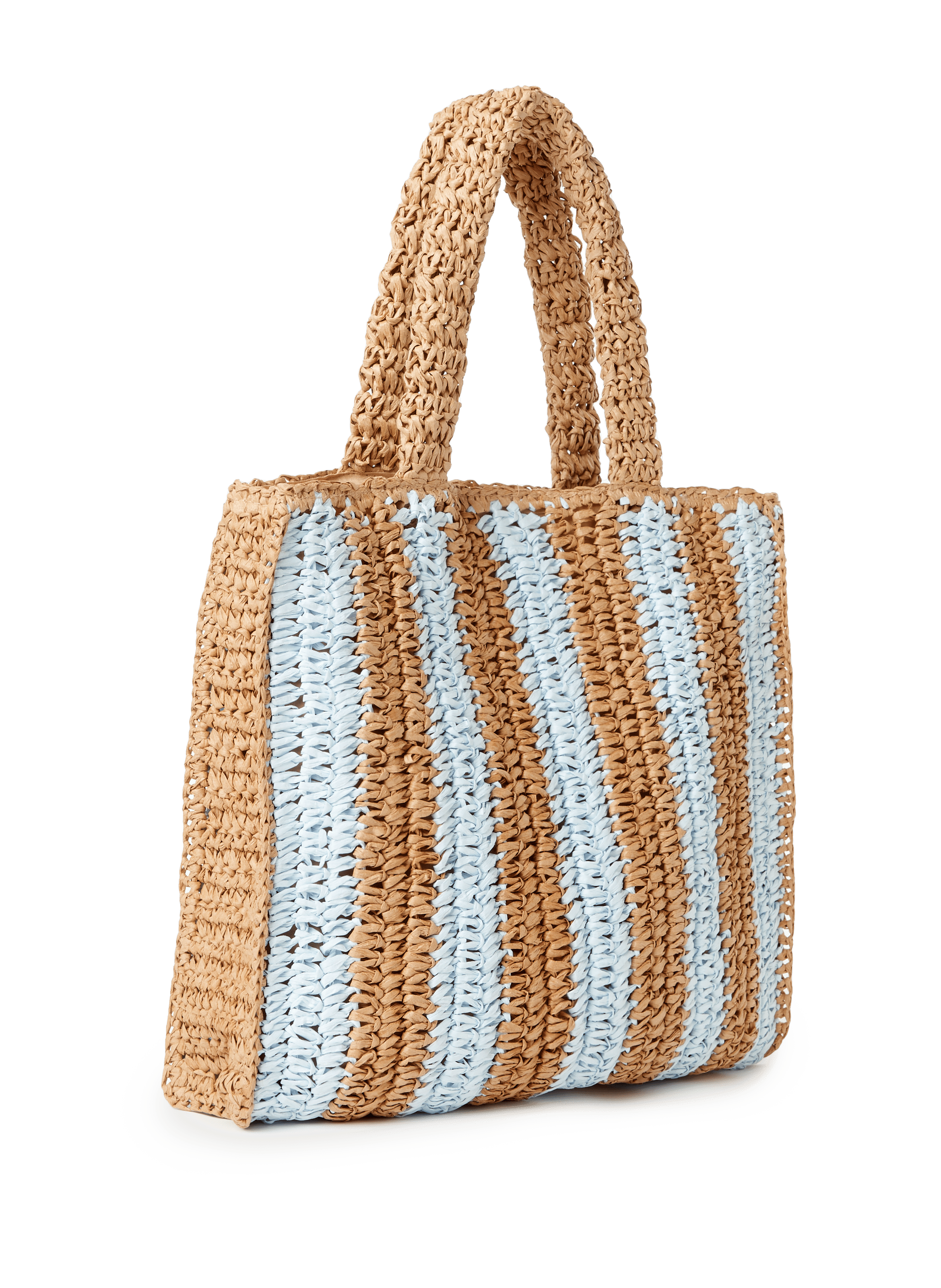 Sac à main en raphia AU PRINTEMPS PARIS Bleu