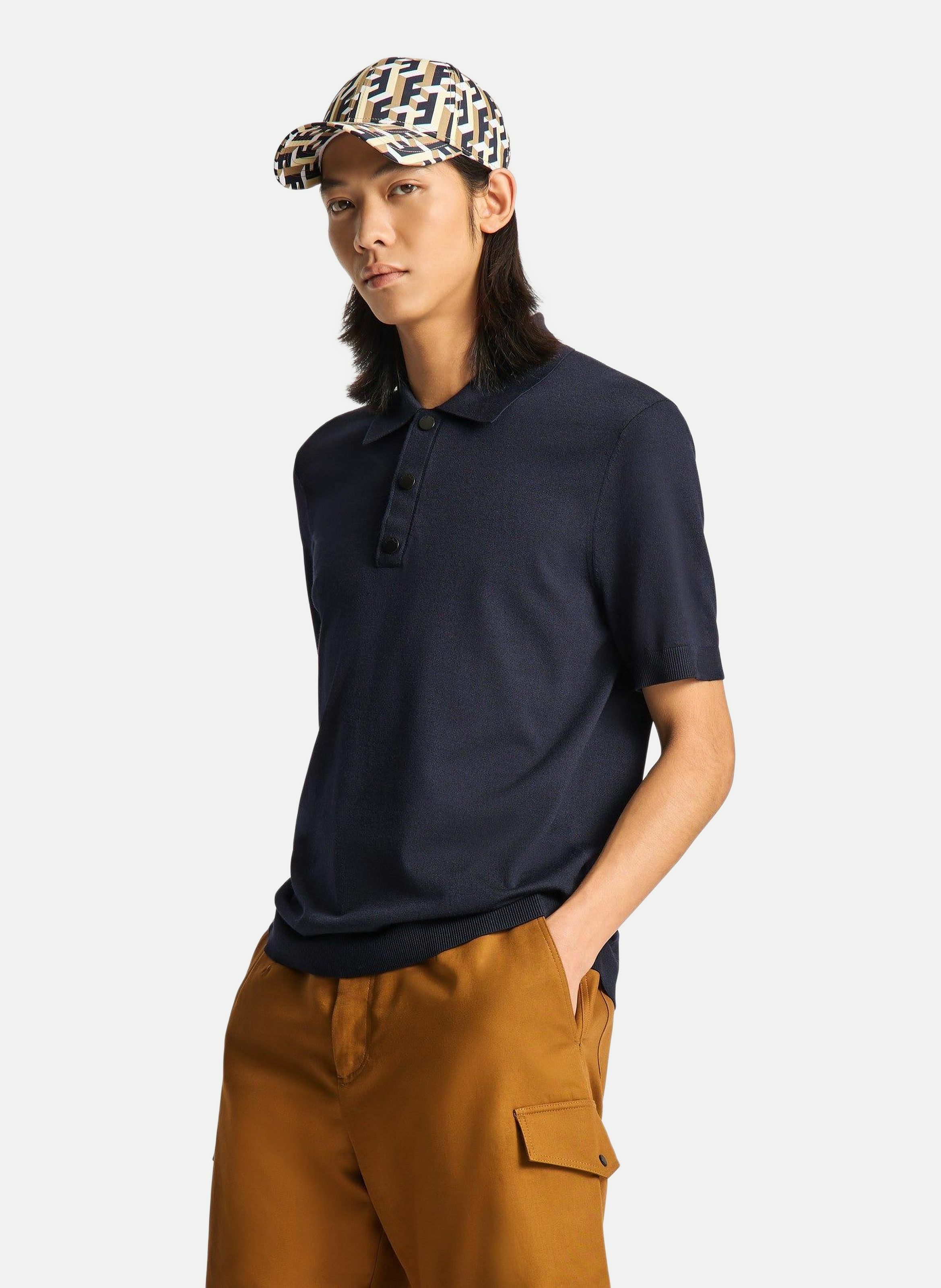 Polo manches courtes henryo col polo coupe regular FUSALP Bleu