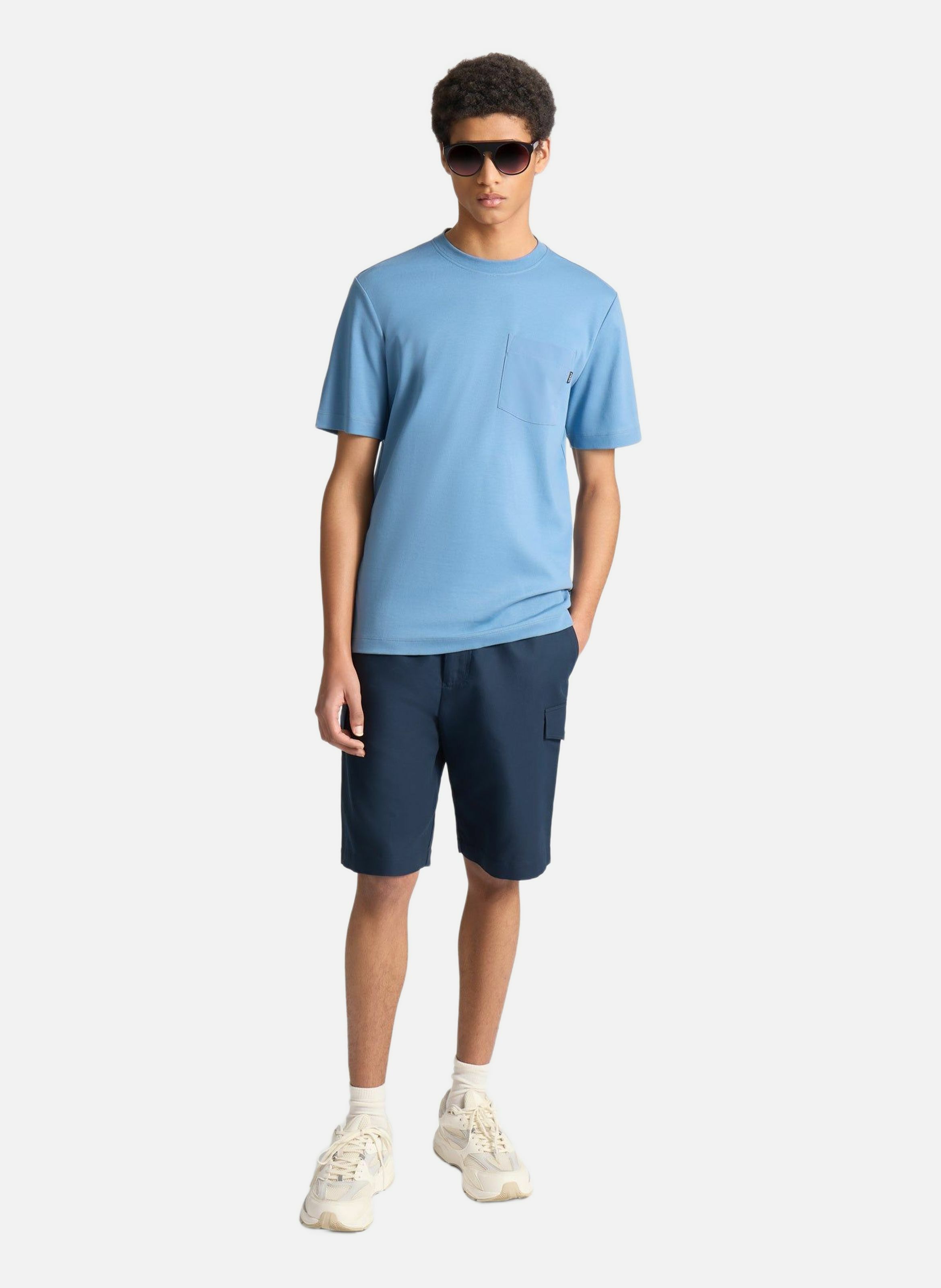 T-shirt manches courtes tylerr col rond coupe regular  Ceramique