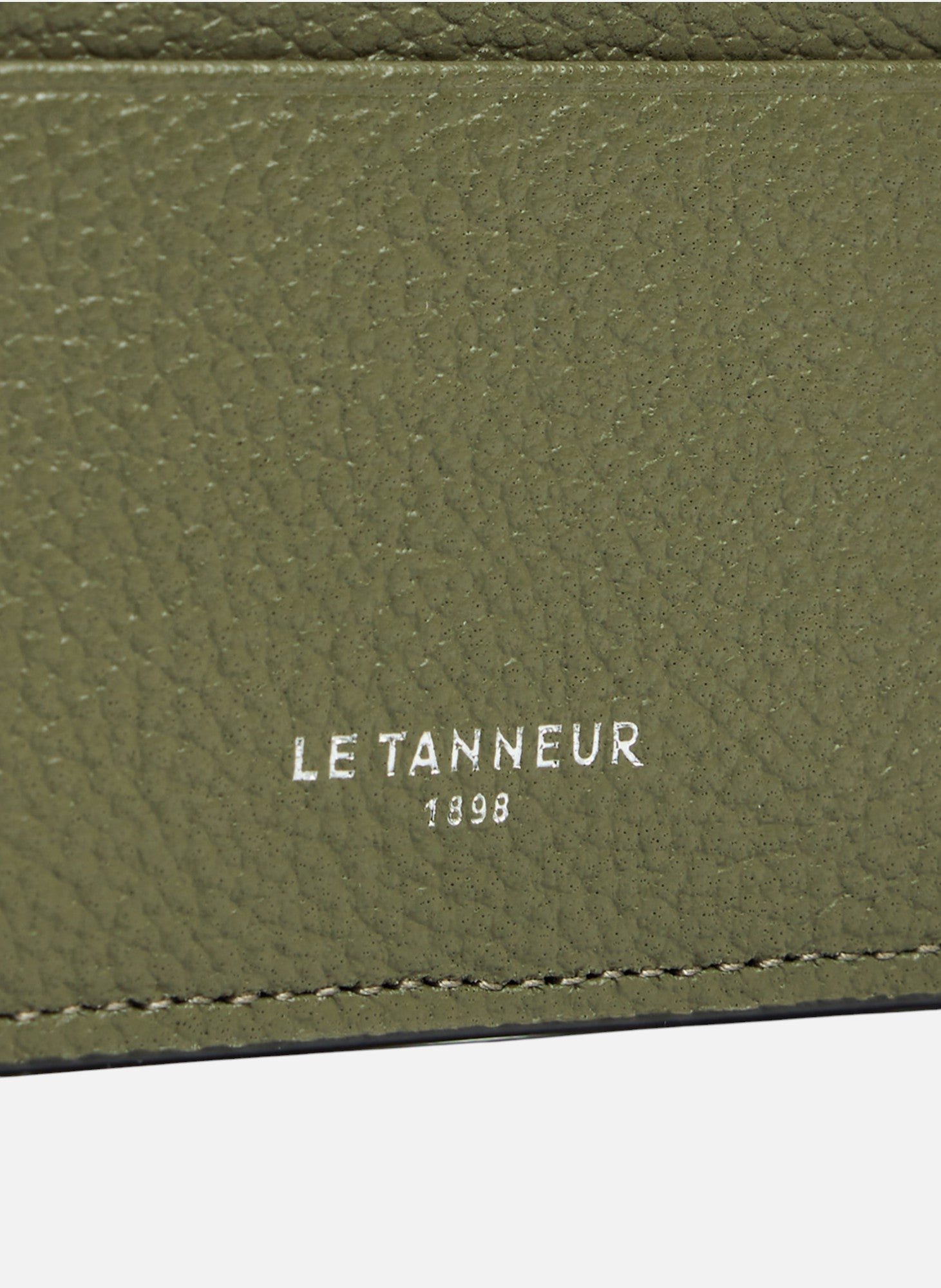 Porte cartes emile en cuir grainé LE TANNEUR Vert
