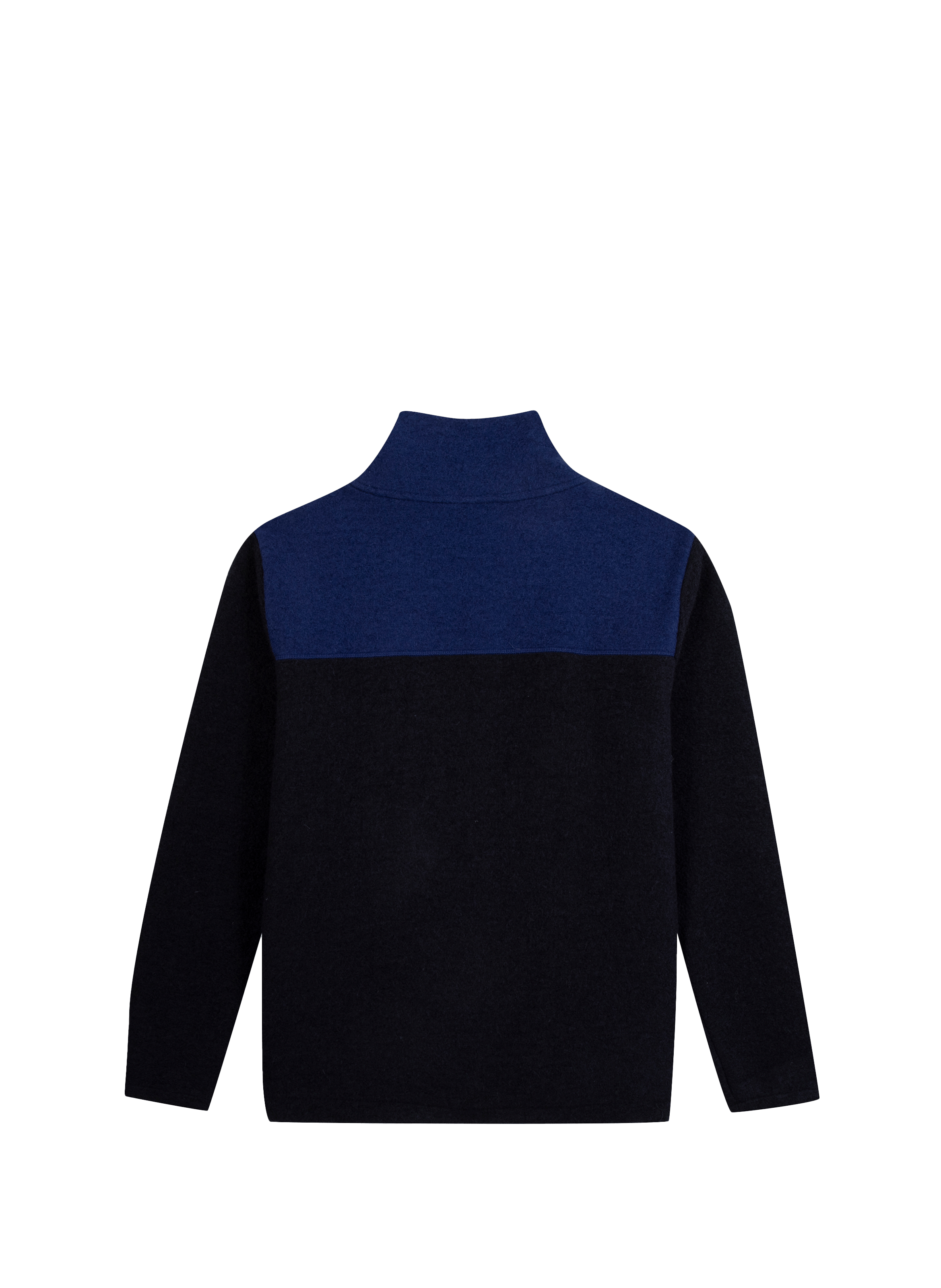 Polaire droite en laine mélangée MAISON LABICHE Bleu