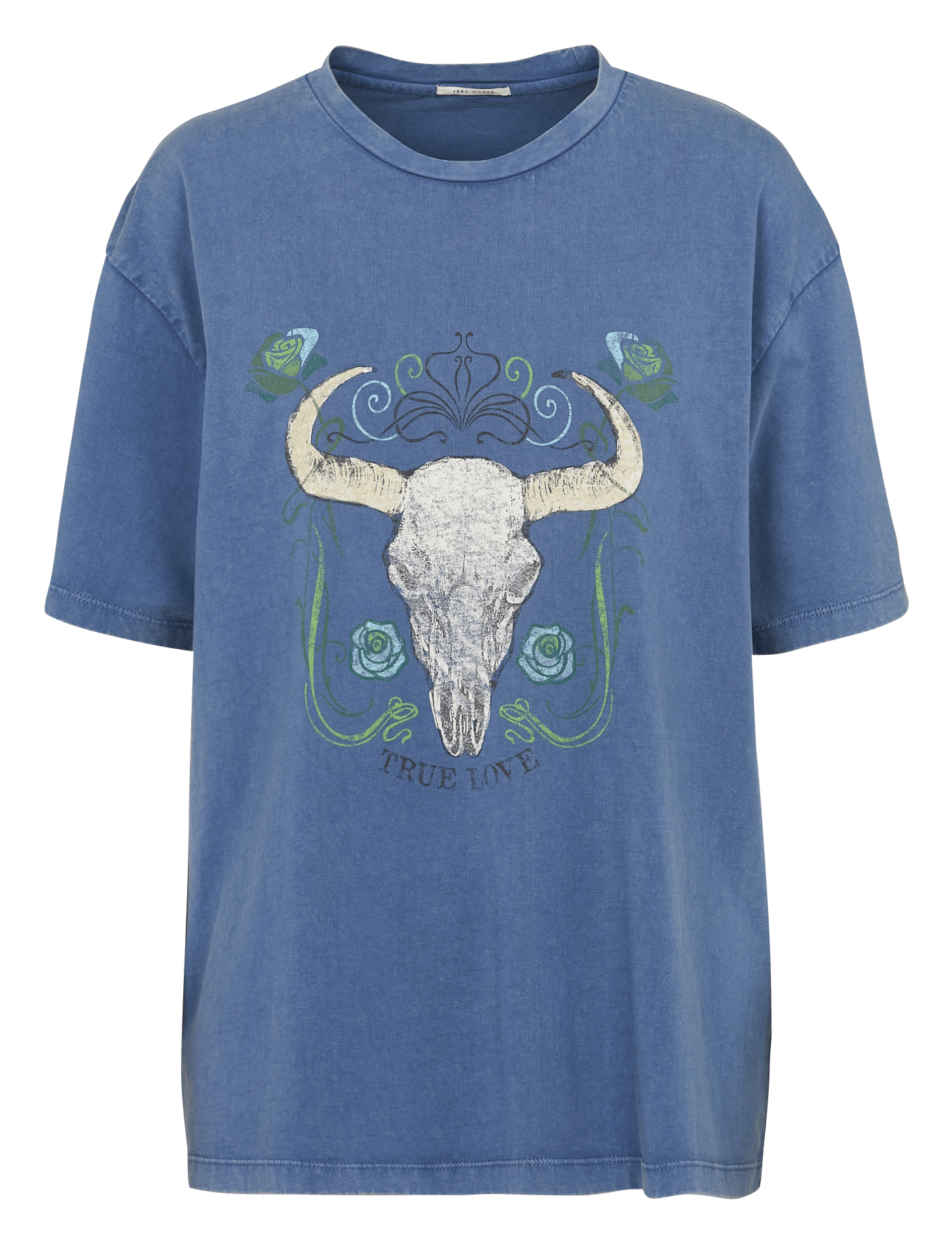 Tee-shirt col rond en coton IKKS Bleu