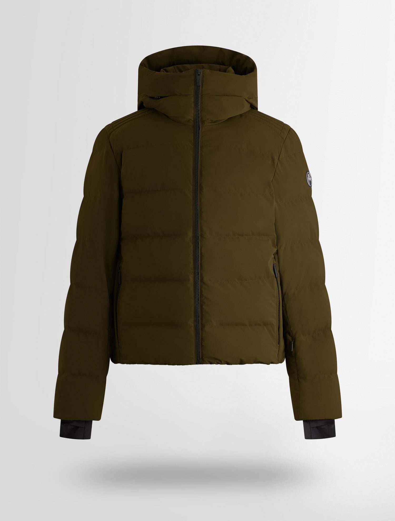 Blouson de ski constant col montant coupe oversize FUSALP Marron