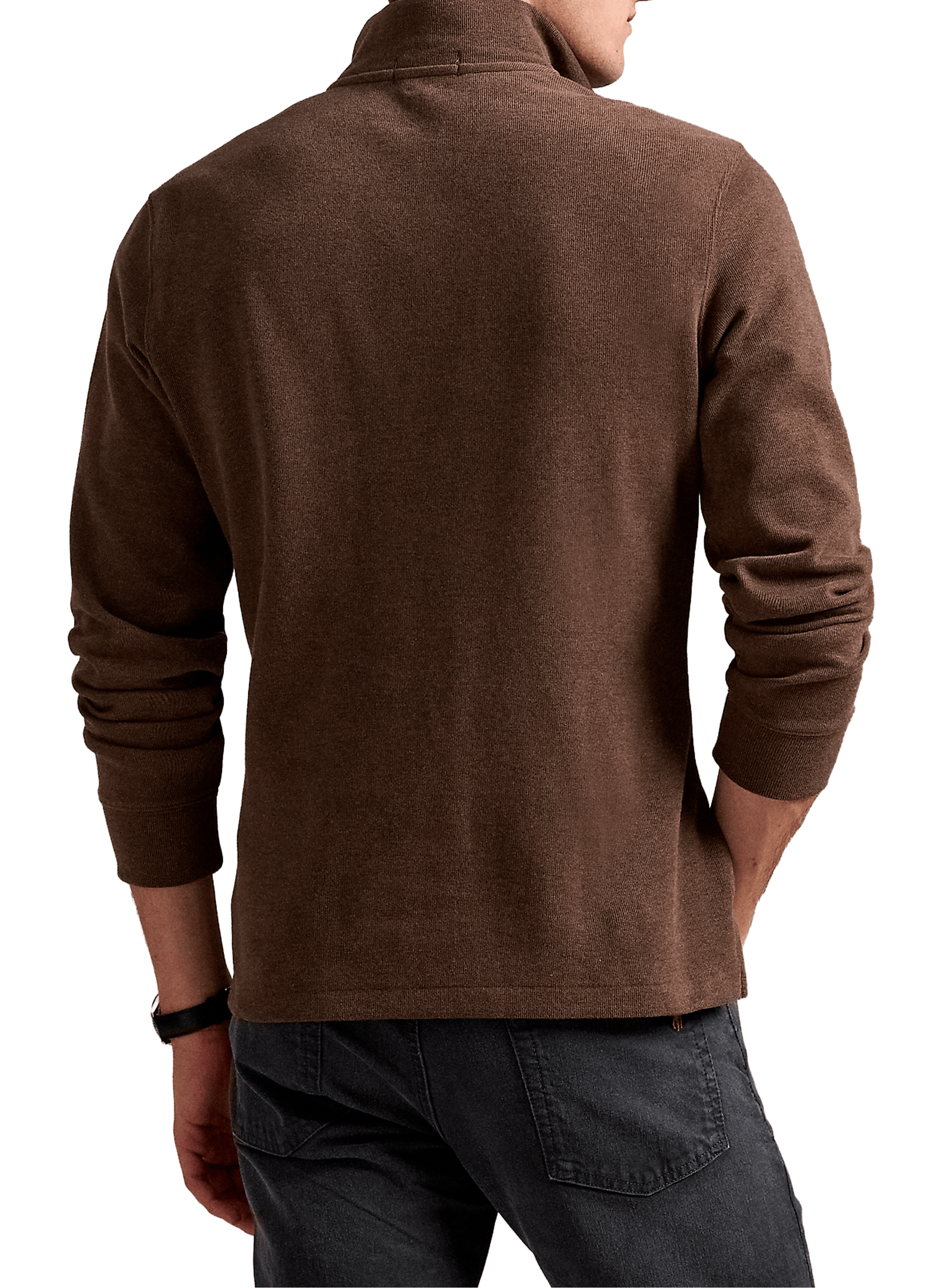 Pull col montant en coton POLO RALPH LAUREN Beige