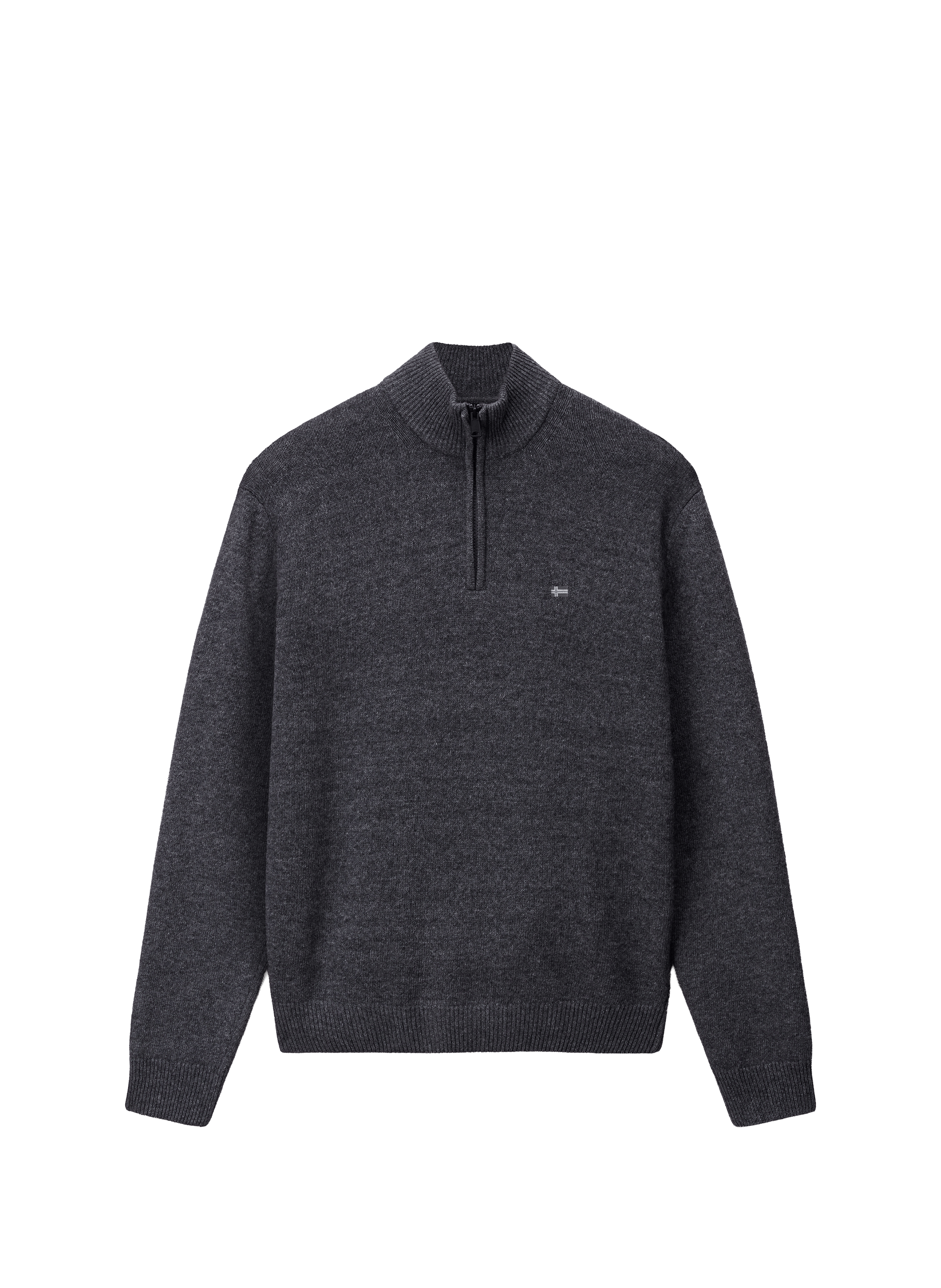 Straight wool-blend high-neck sweater NAPAPIJRI Grey