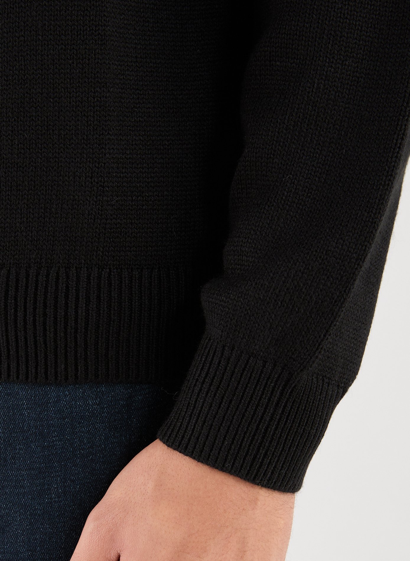 Cotton-blend jumper ARMANI EXCHANGE Black