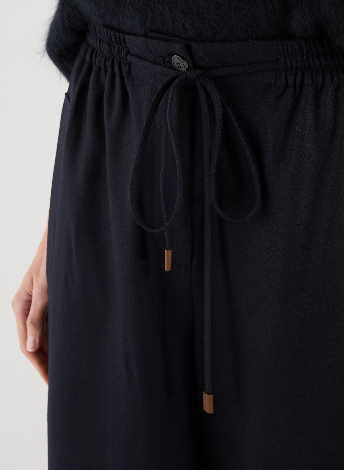 Pantalon fluide en laine LE 17 SEPTEMBRE Bleu