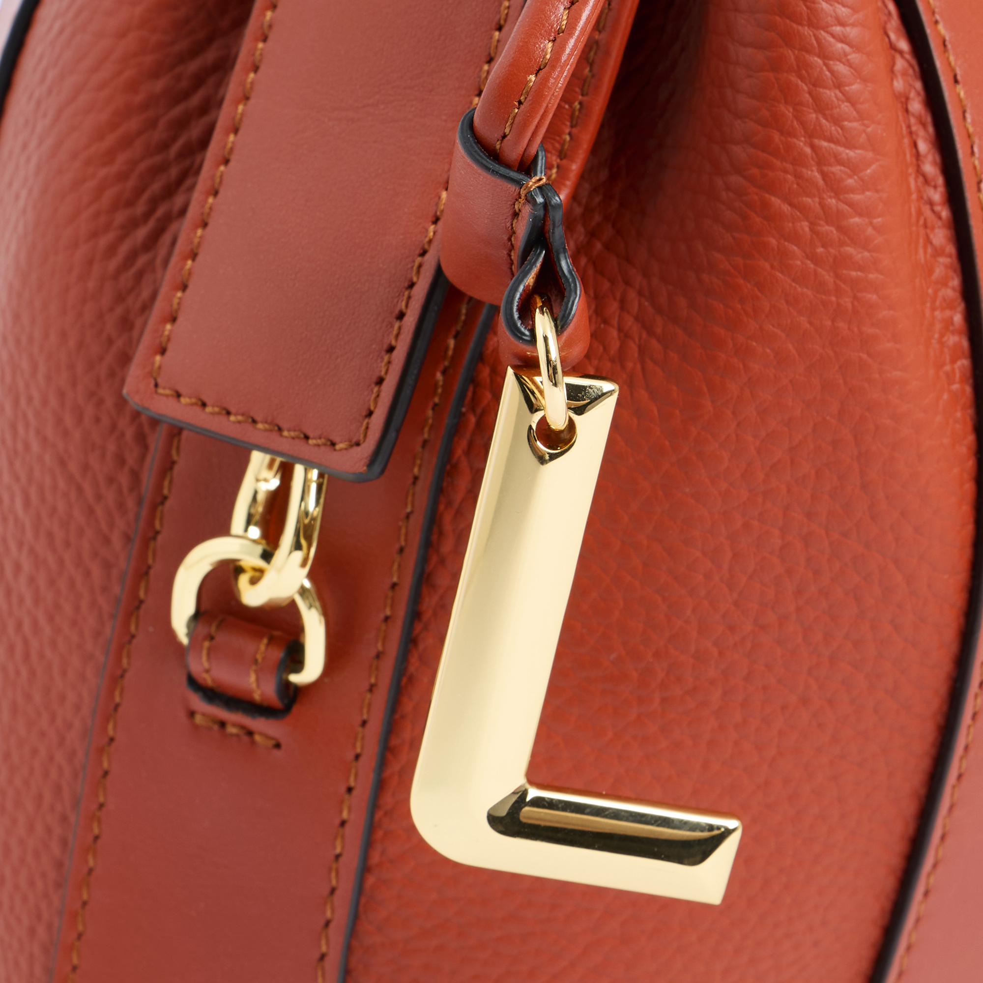 Sac seau s elles de lancel en cuir LANCEL Rouge