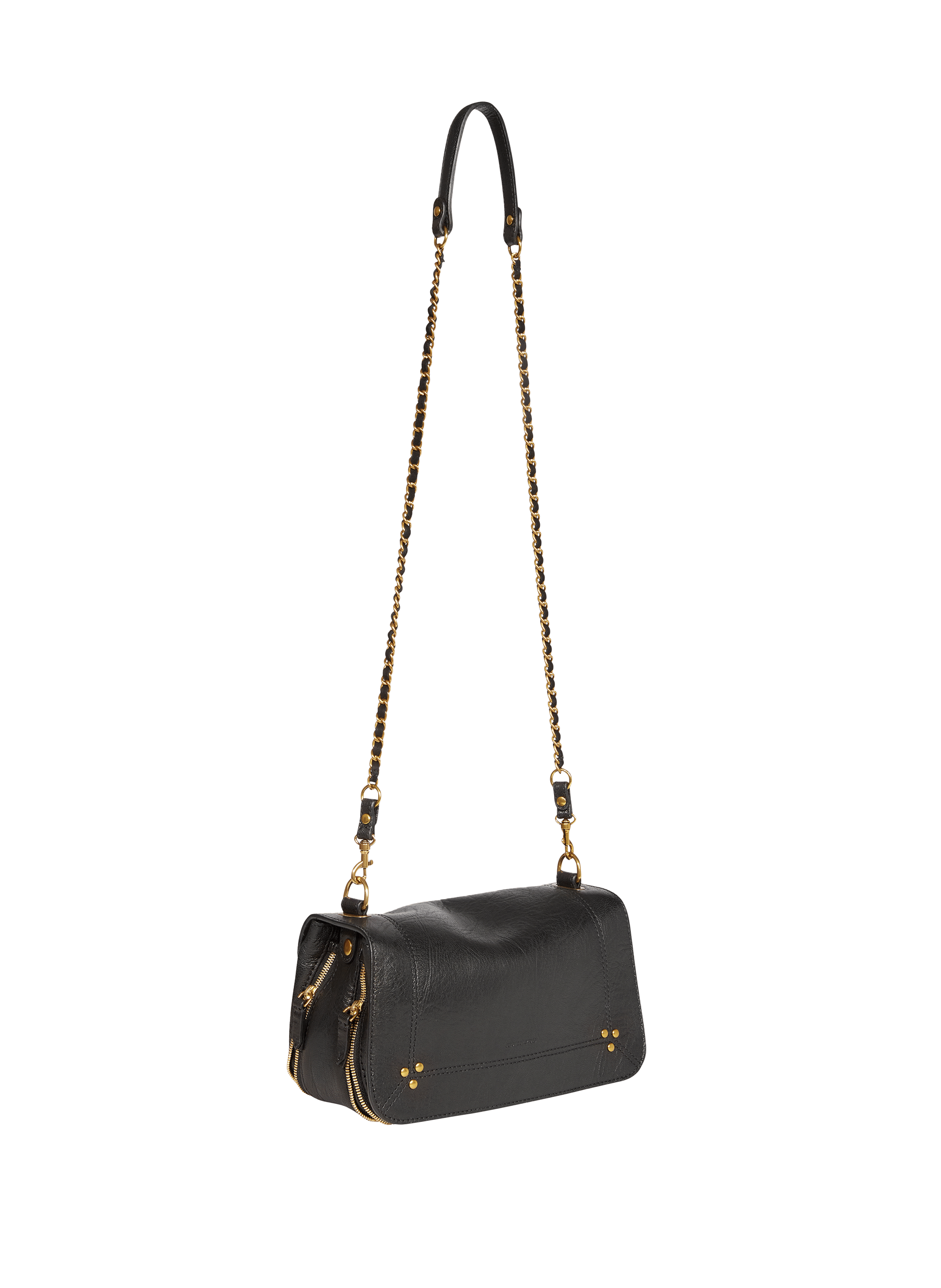 Sac à bandoulière Bobi en cuir de chèvre JÉRÔME DREYFUSS Noir