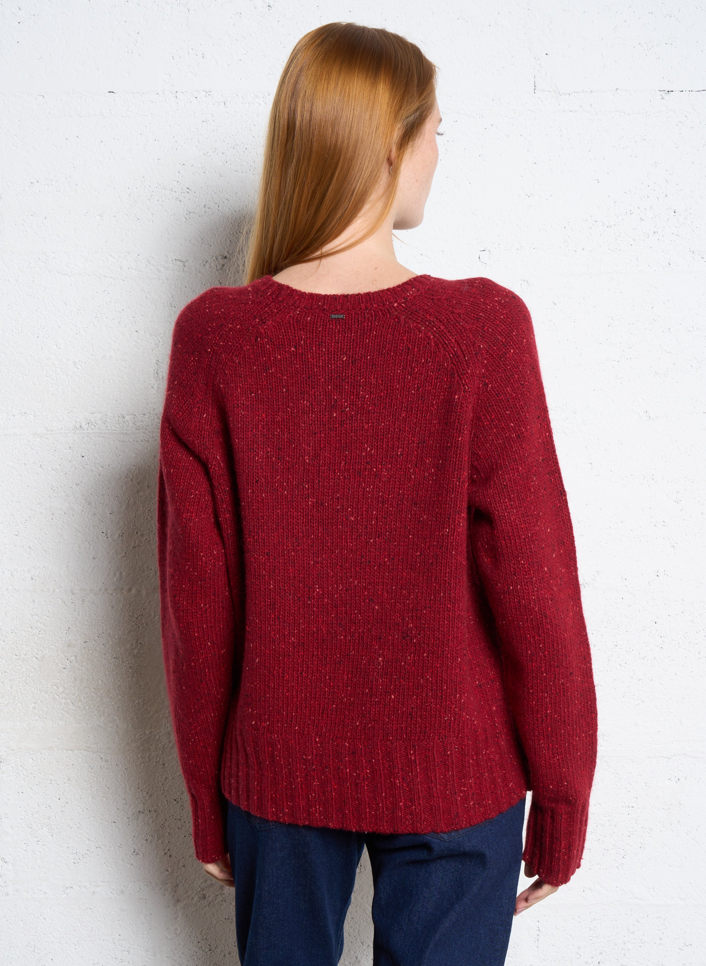 Pull oversize en laine mélangée IKKS Rouge