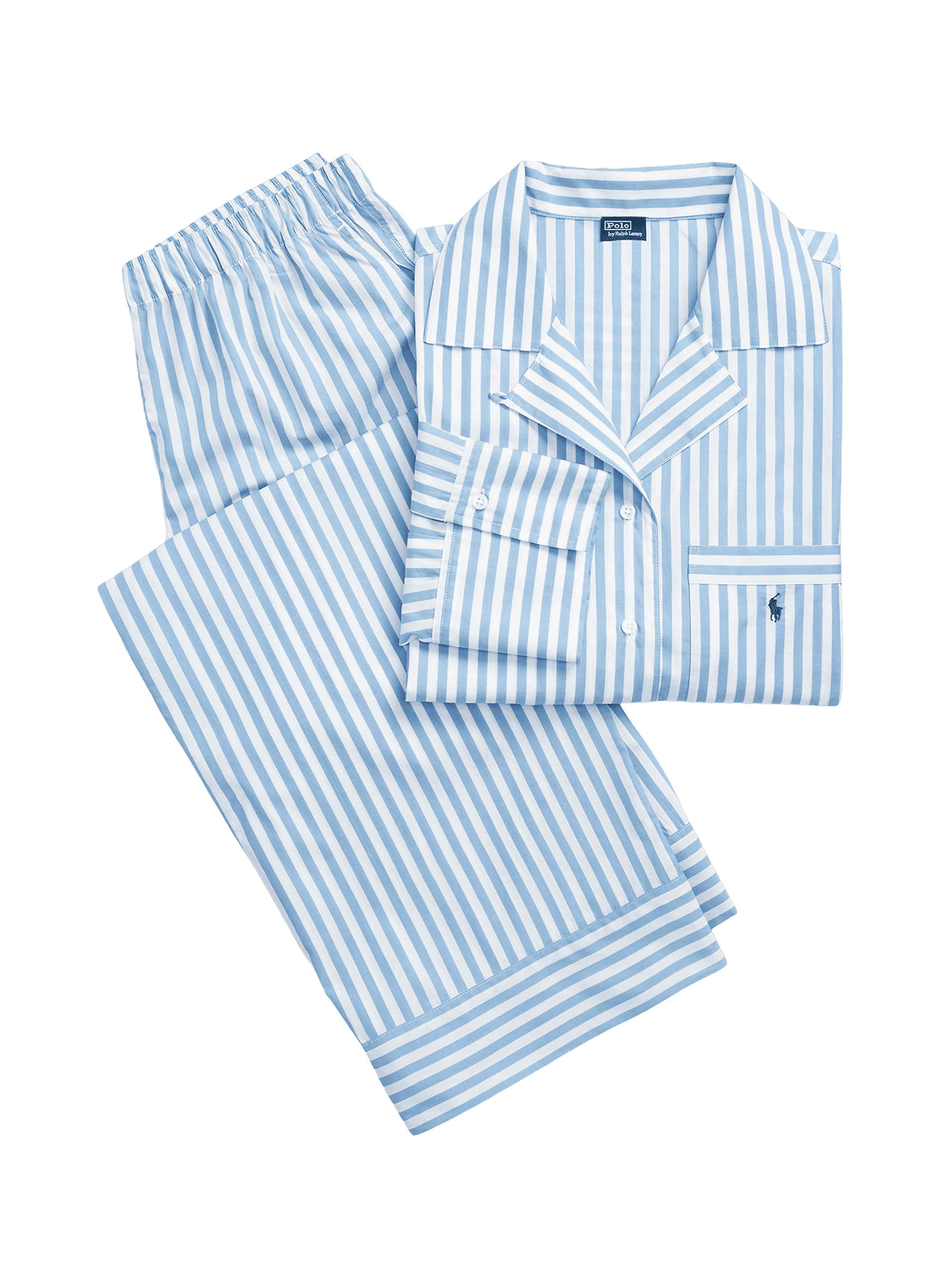 Ensemble de pyjama à rayures en coton POLO RALPH LAUREN Bleu