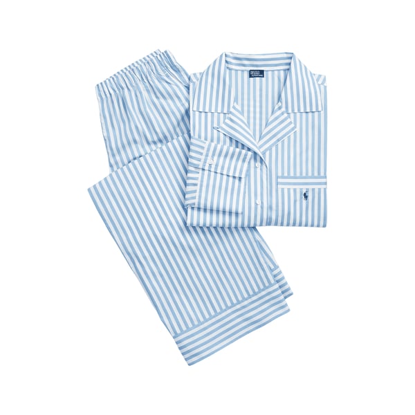Polo Ensemble de pyjama à rayures en coton
